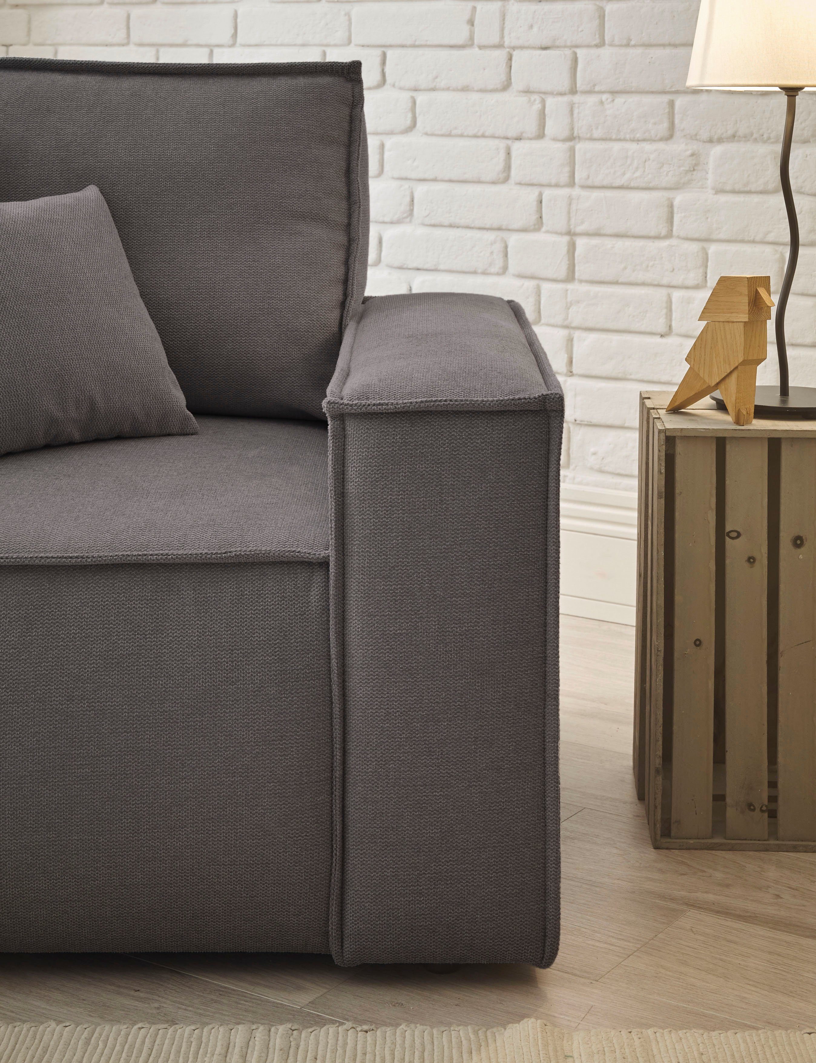 andas Loveseat Finnley Loveseat en hocker als set, passend bij de bekleding-serie Finnley (2-delig)