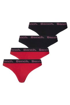 bench. string met zachte logo-weefband (4 stuks) rood