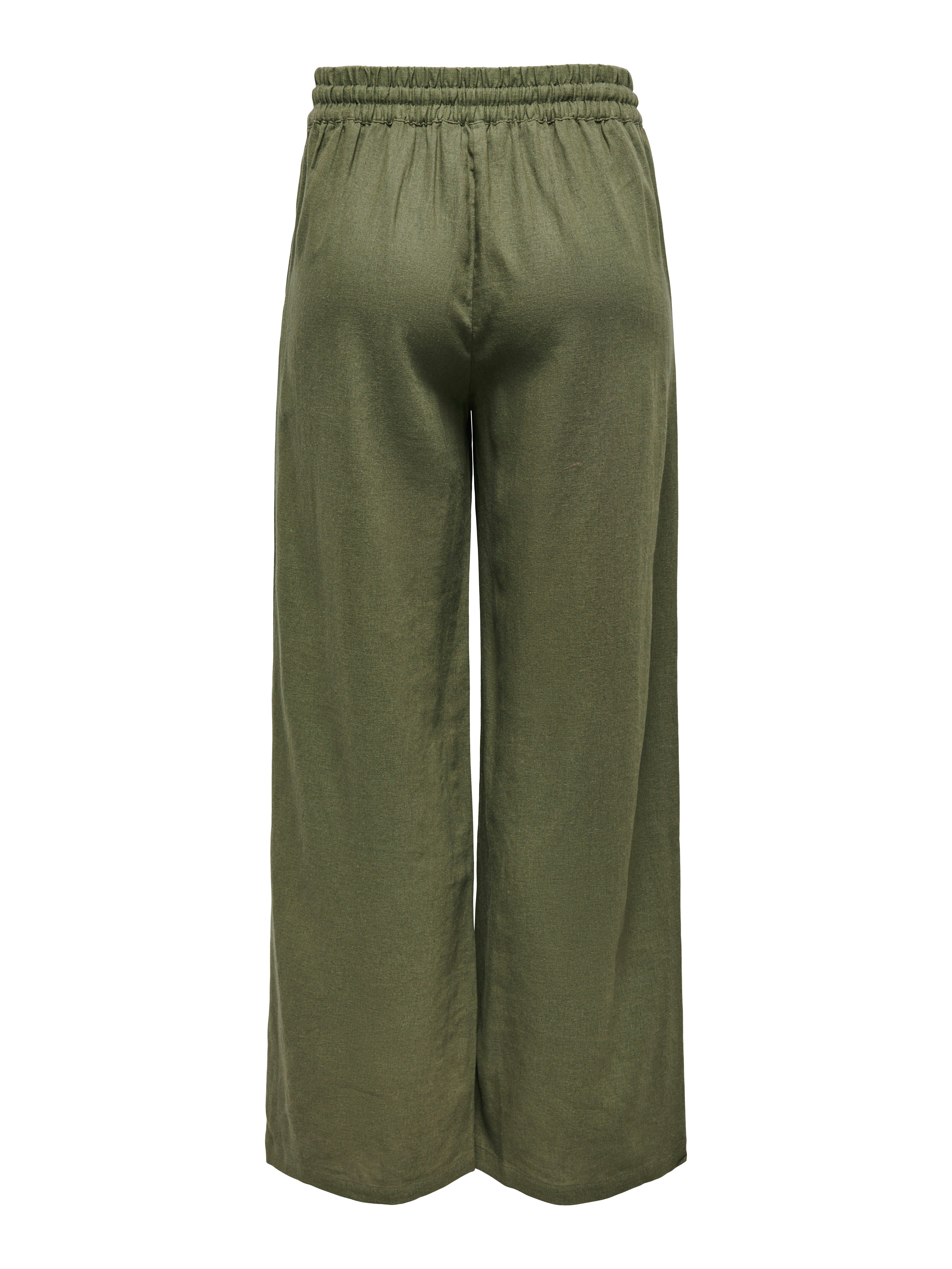JDY Linnen broek JDYSAY LINEN HW WIDE PANT WVN NOOS