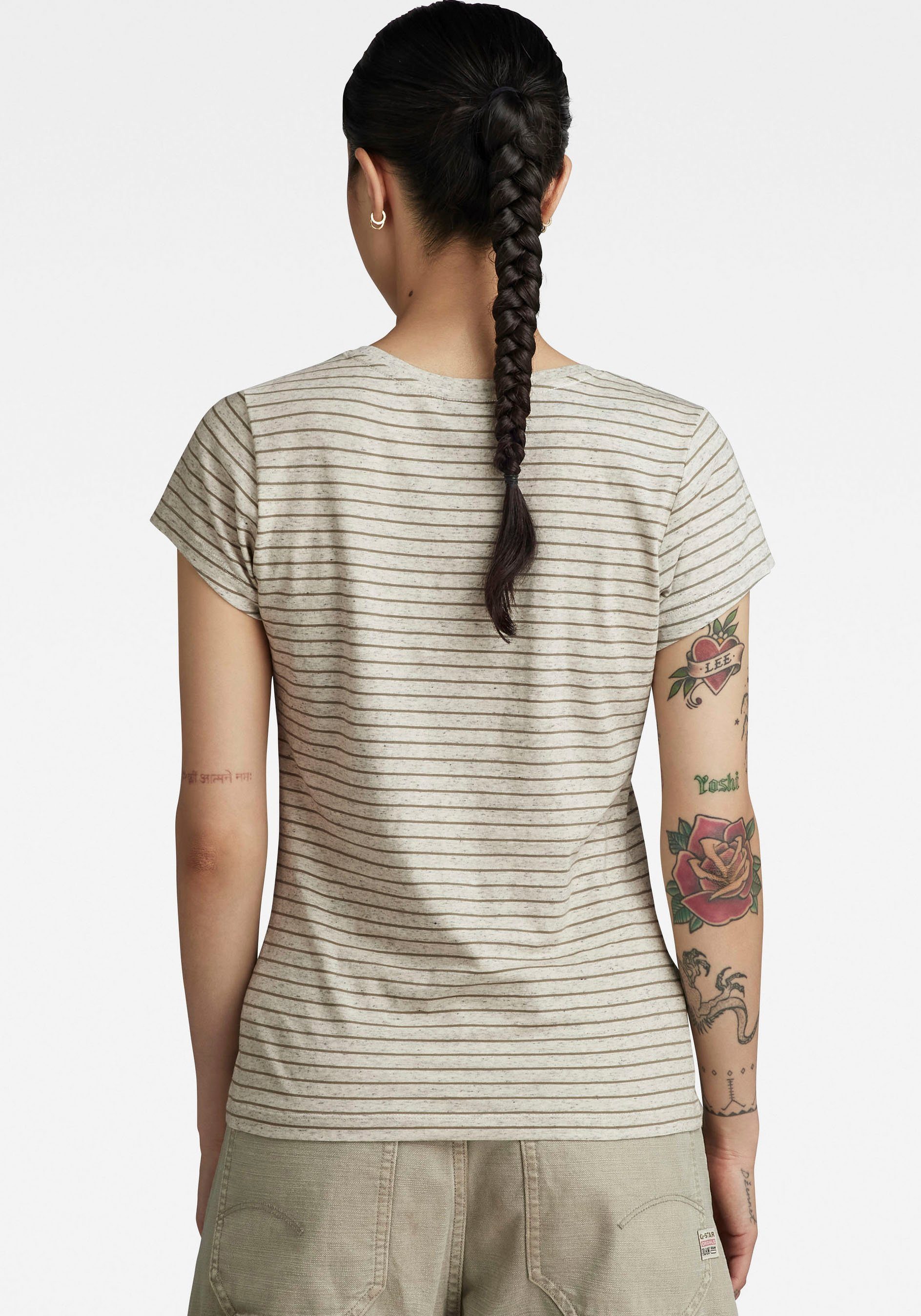 G-Star RAW Shirt met V-hals Eyben