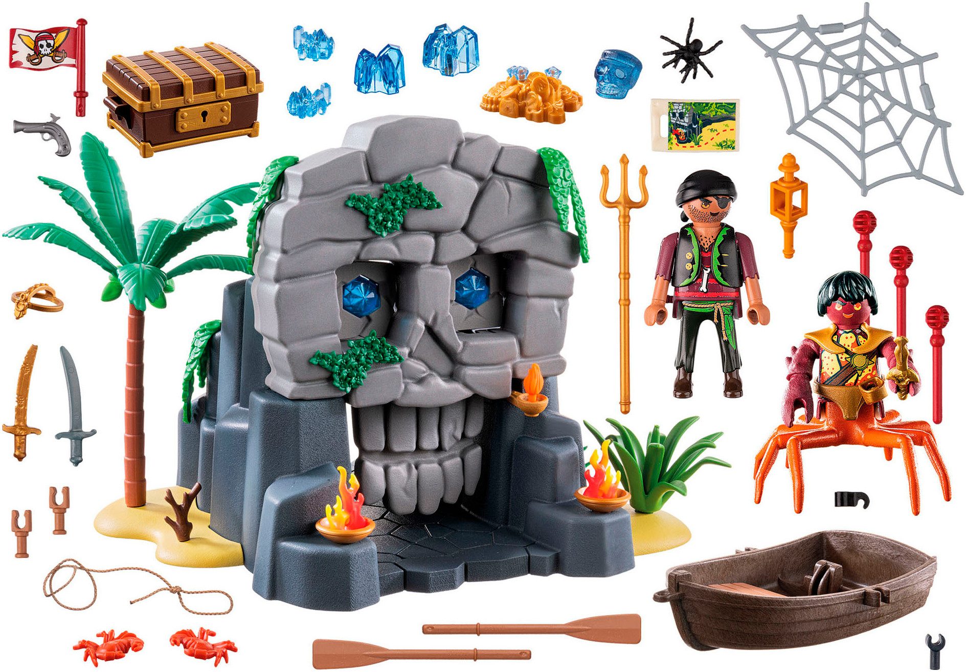 Playmobil® Constructie-speelset Schedel-eiland (71531), Pirates (73-delig)