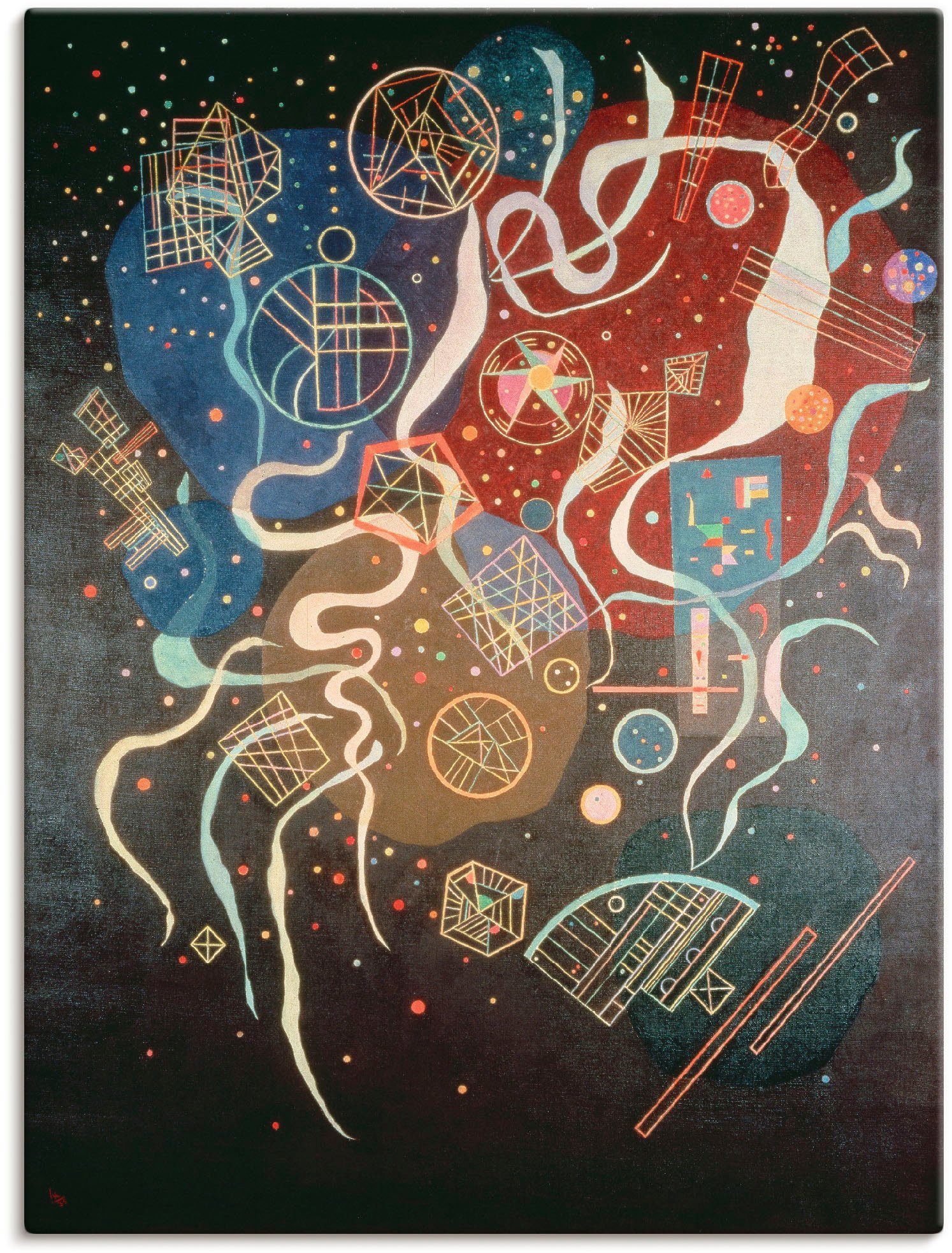 Artland Artprint op linnen Beweging 1935 gespannen op een spieraam