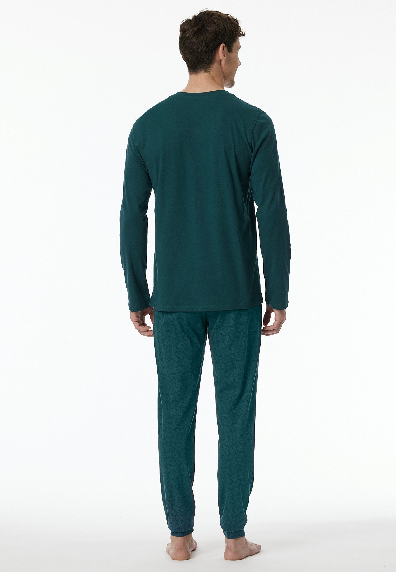 Schiesser Pyjama Casual Essentials met comfortabele boord (2-delig)