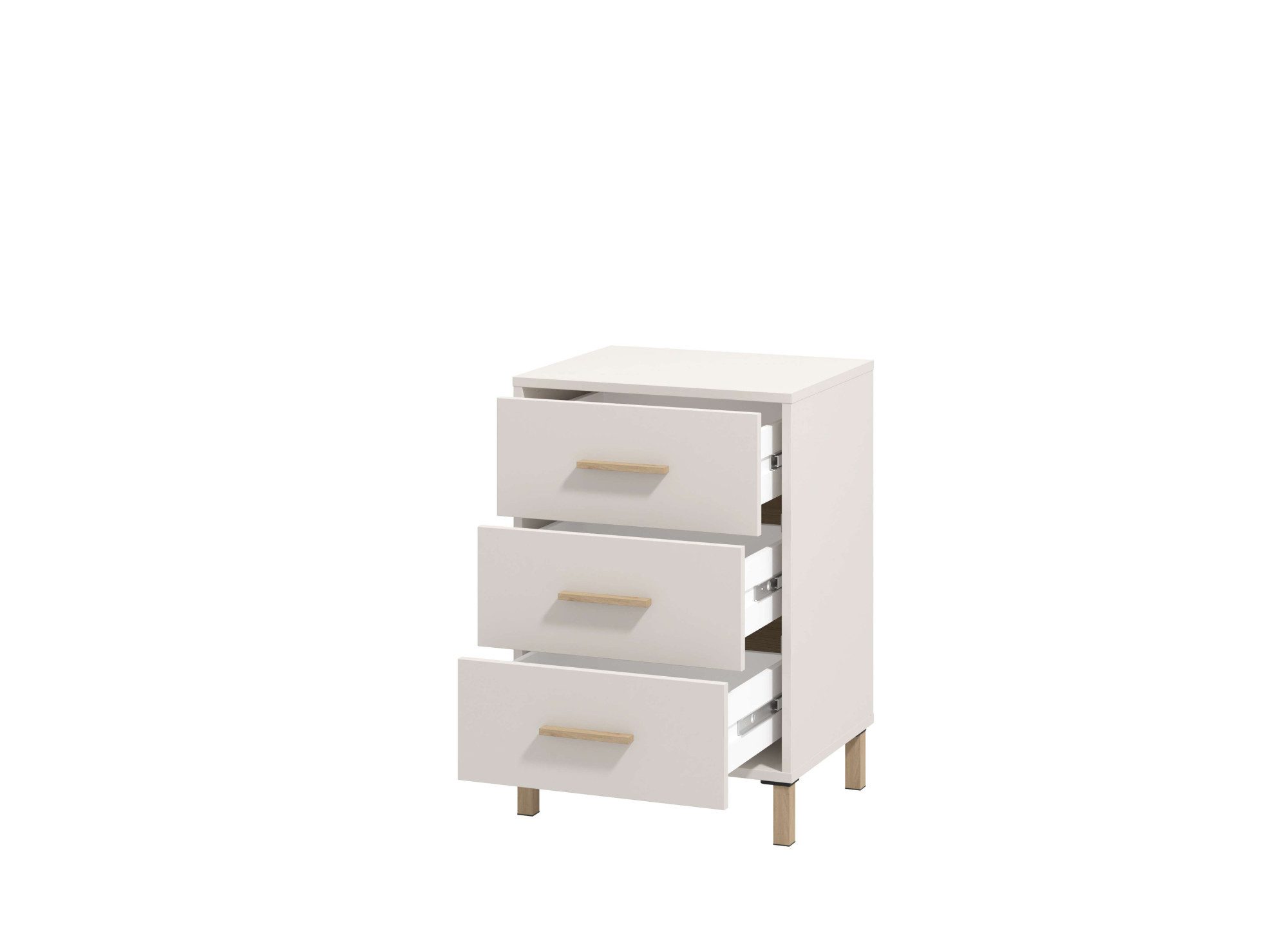 Home affaire Nachtkastje Belfort nachtkastje nachttafel Made in Europe met 2 of 3 lades, fsc®-gecertificeerd, trendy kleur cashmere