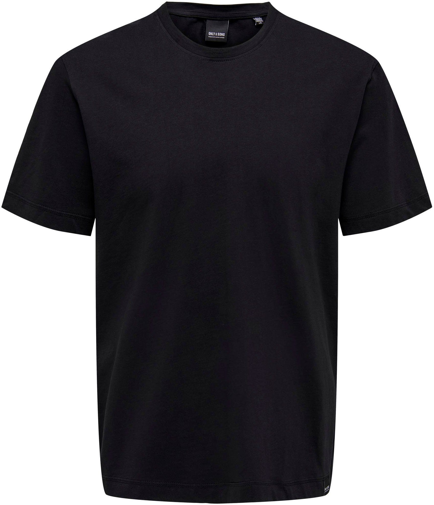 ONLY & SONS Shirt met ronde hals ONSMAX LIFE REG SS STITCH TEE