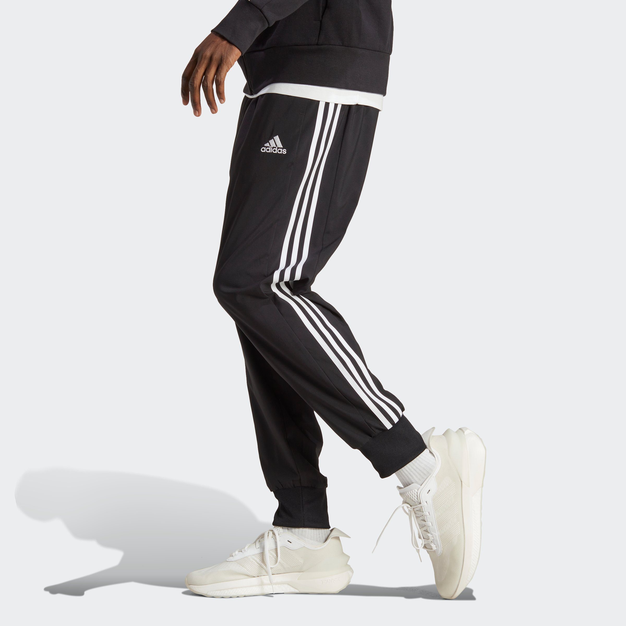 adidas Sportswear Sportbroek AEROREADY ESSENTIALS TAPERED CUFF WOVEN 3STREPEN BROEK (1-delig)