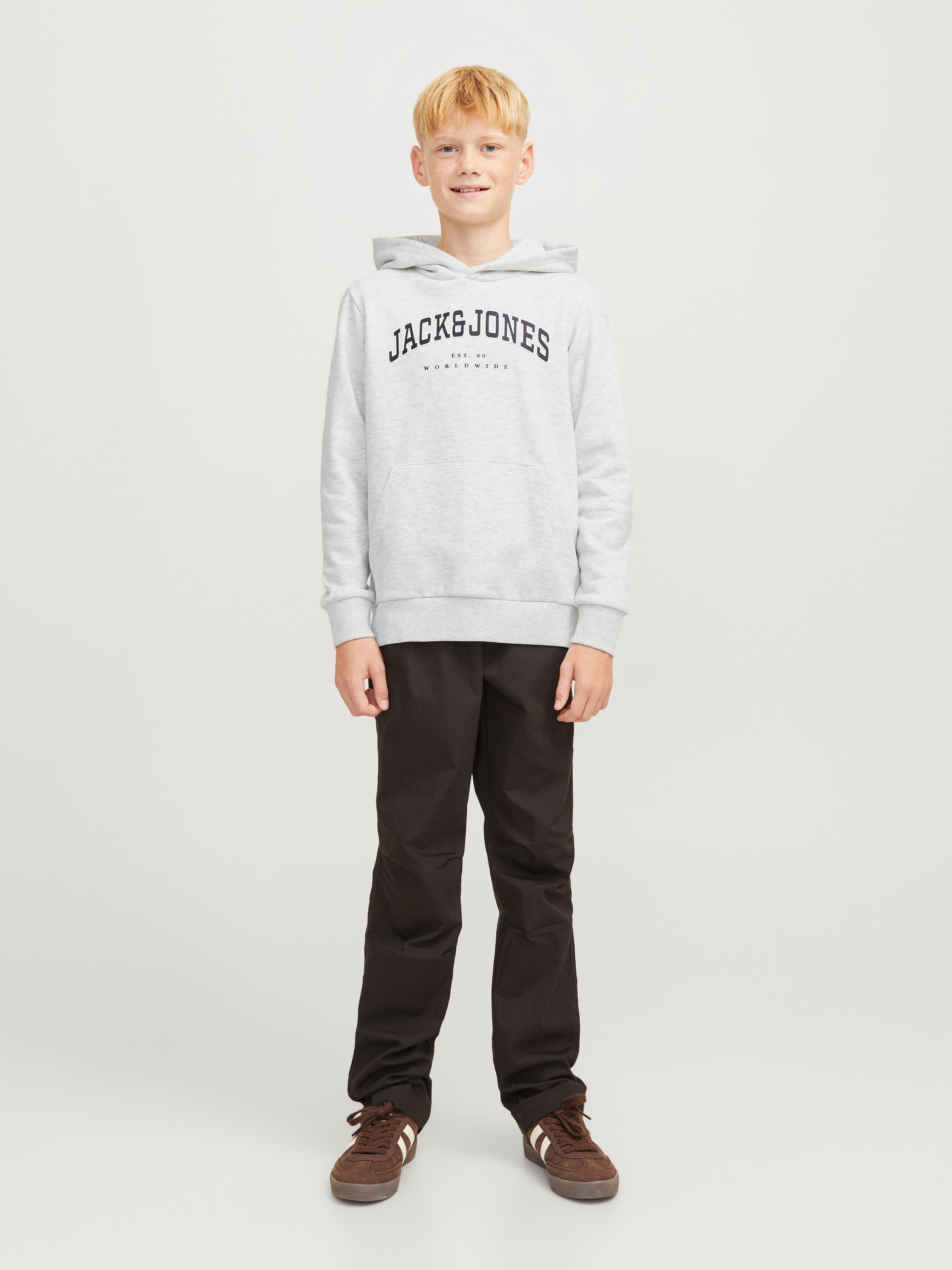 Jack & Jones Junior Hoodie JJECALEB VARSITY SWEAT HOOD NOOS JNR