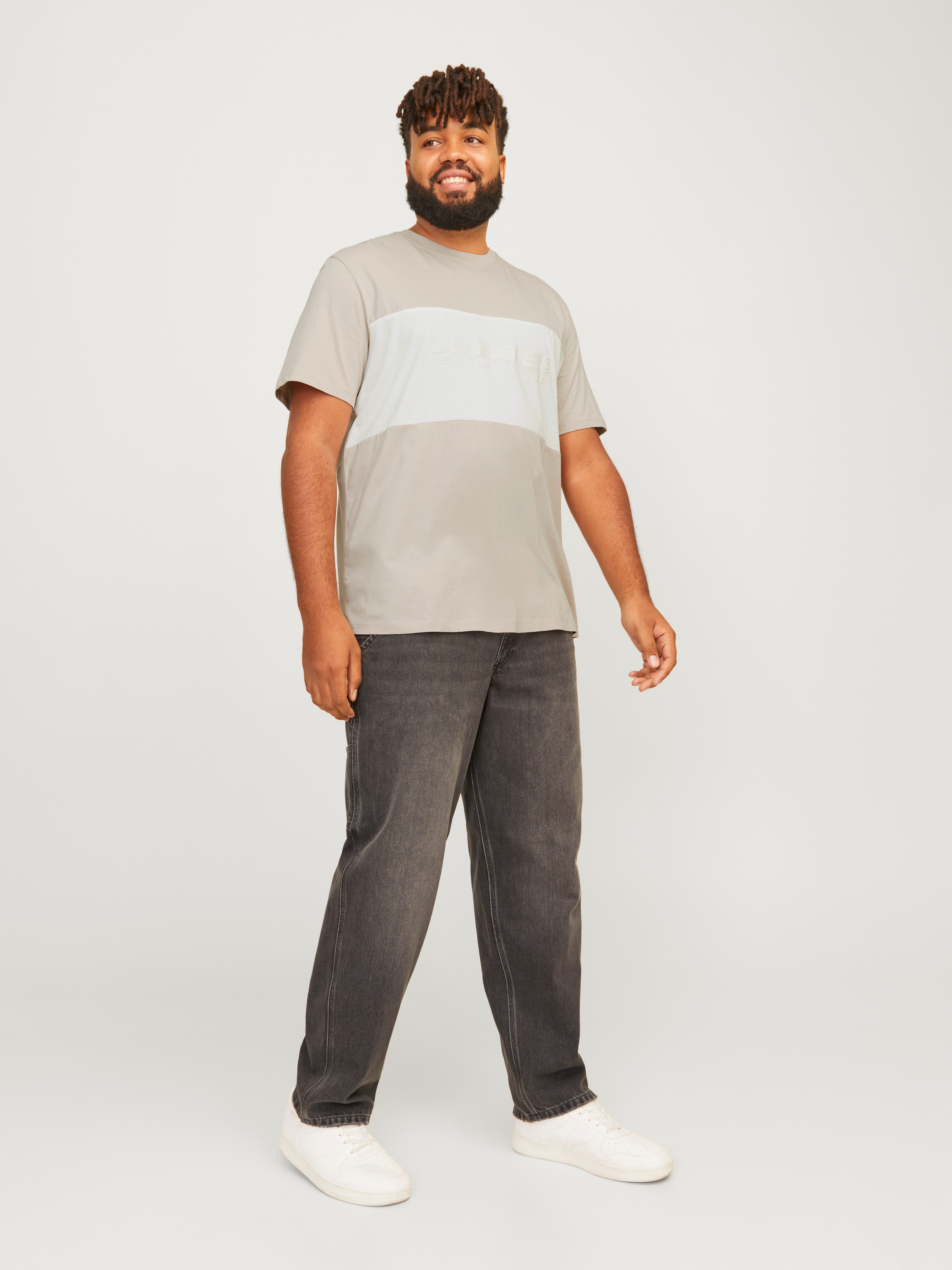 Jack & Jones PlusSize T-shirt JJELEGACY BLOCKING TEE SS O-NECK NOO PLS