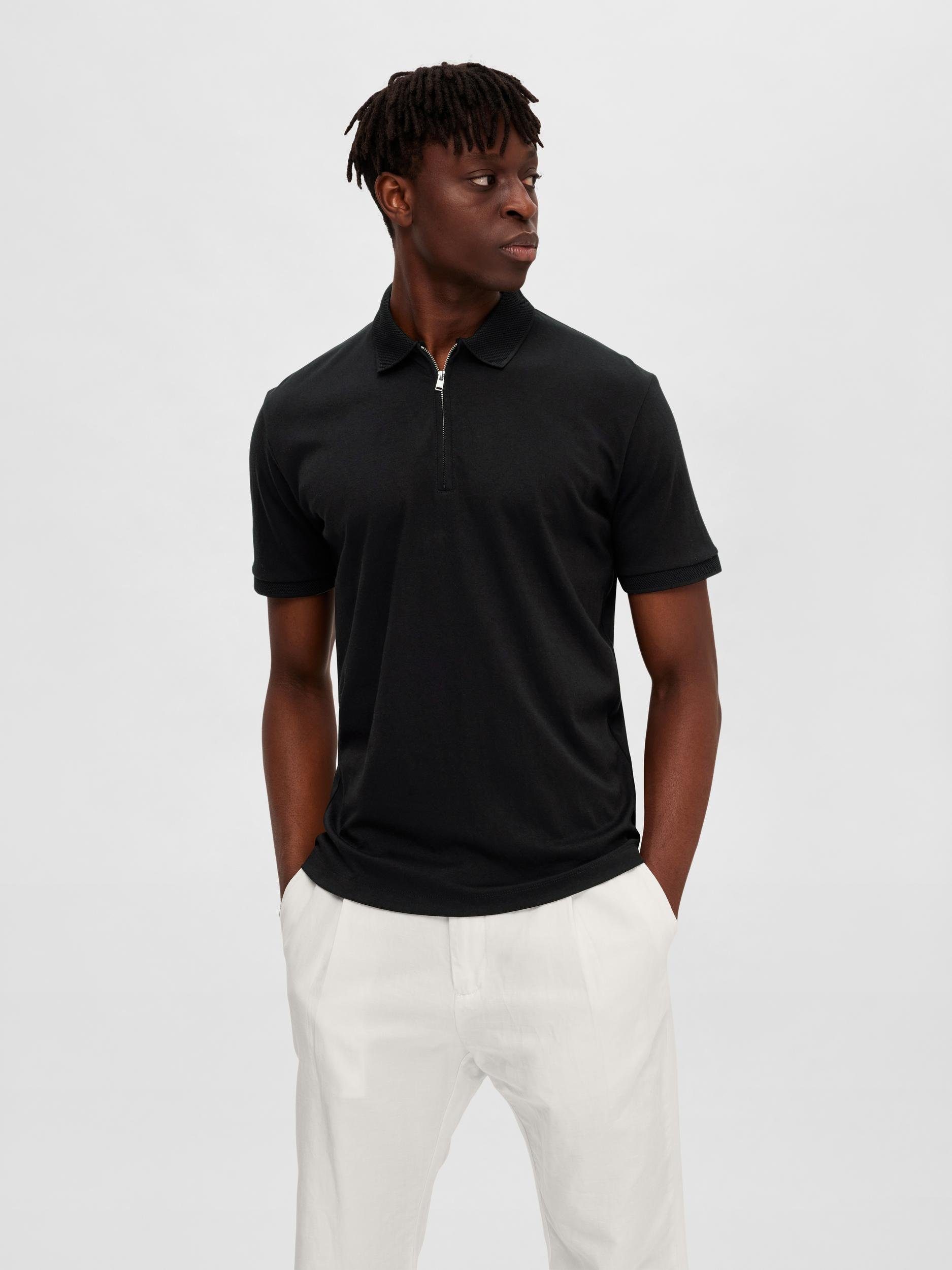 SELECTED HOMME Poloshirt SLHFAVE ZIP SS POLO NOOS