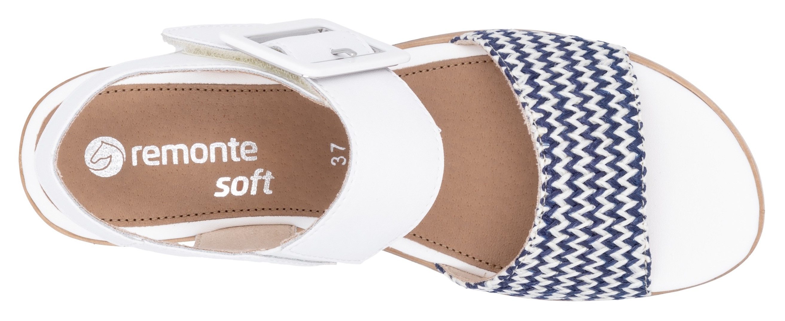 Remonte Sandaaltjes ELLE-Collection , zomerschoen, sandaal, comfortschoen met klittenband onder de siergesp