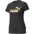 puma t-shirt ess logo tee (s) zwart
