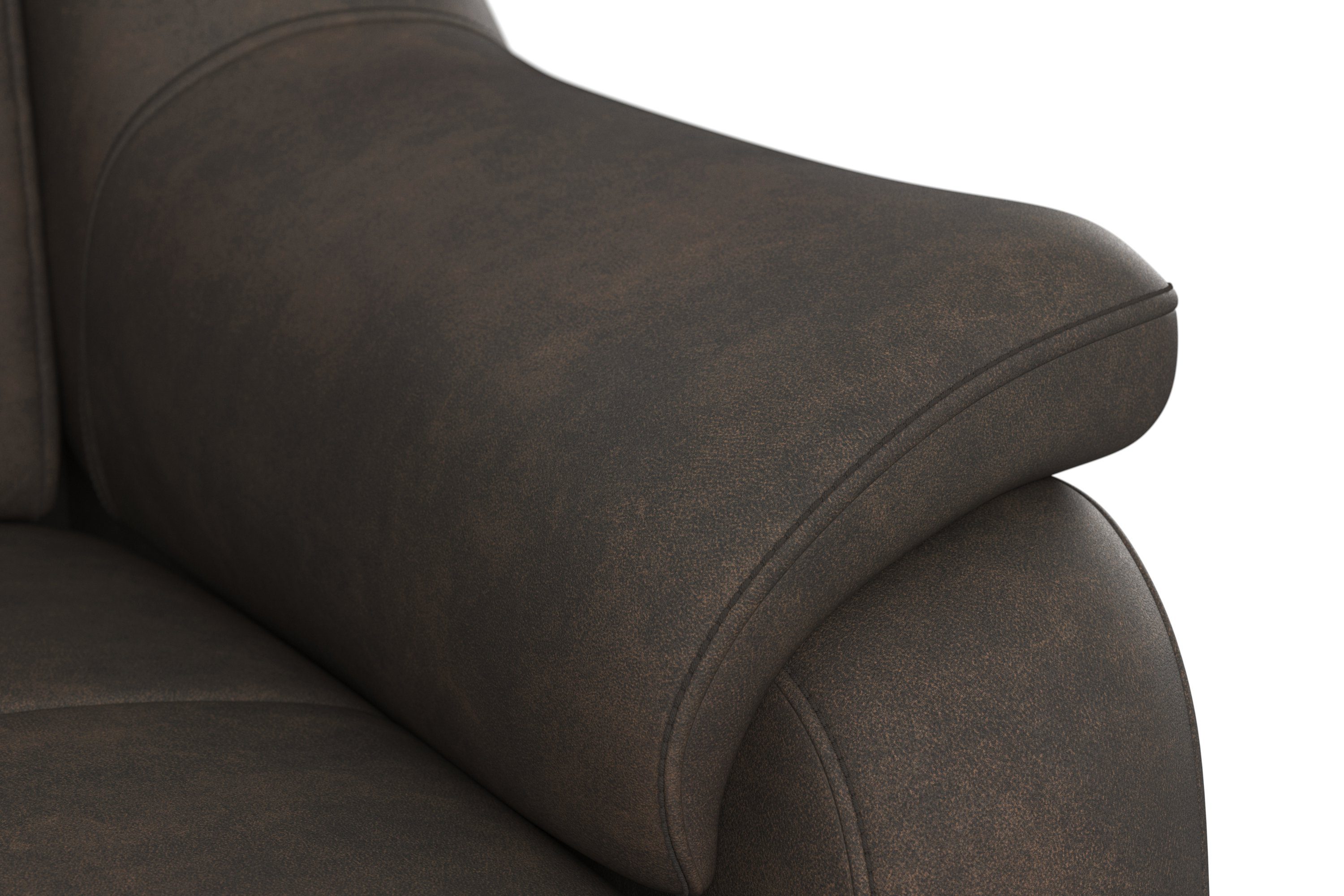 sit&more Hoekbank Freetown L-vorm met verstelbare hoofdsteun en comfortabele binnenvering