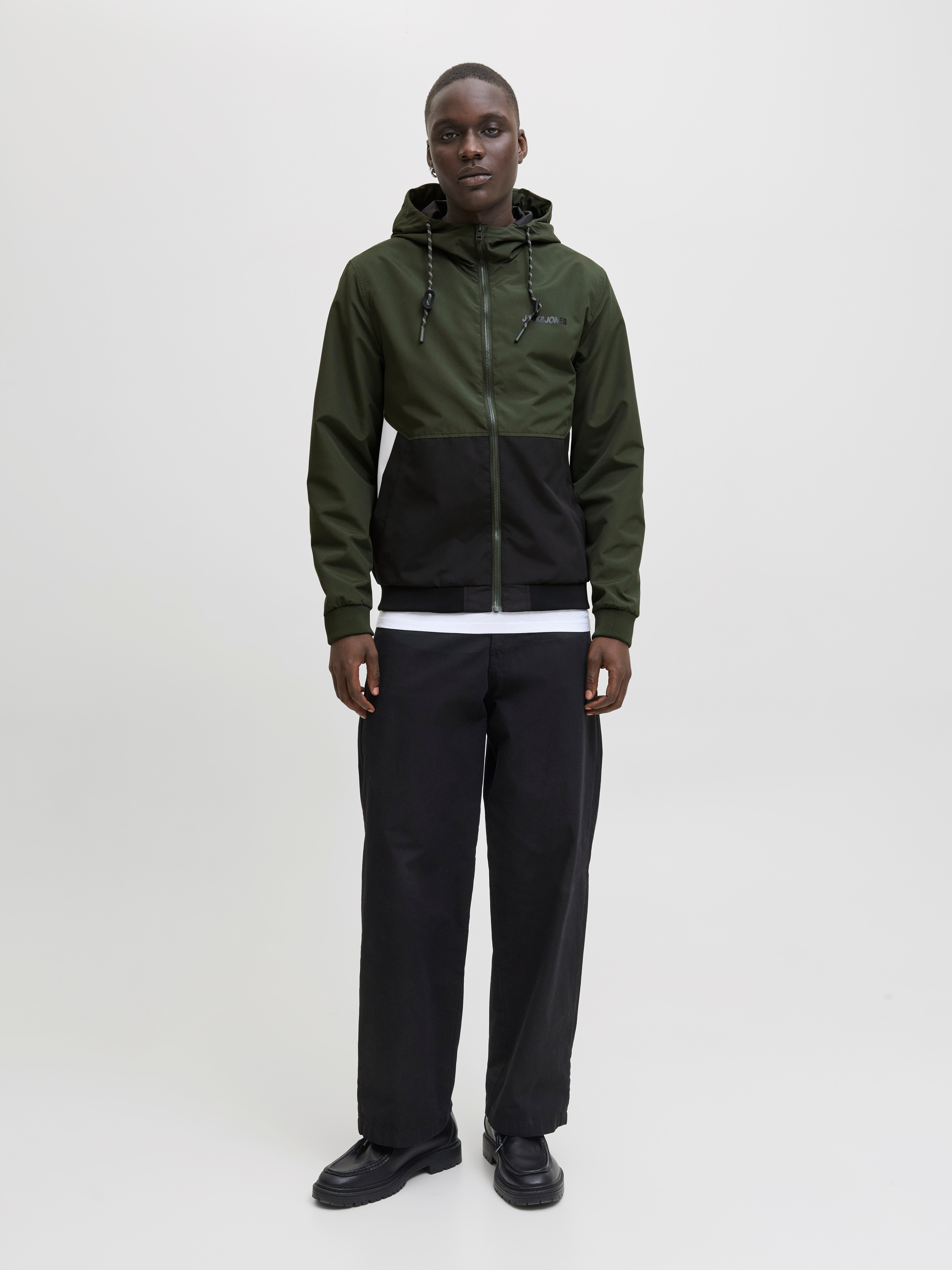 Jack & Jones Blouson JJERUSH met wintercomfort en capuchon
