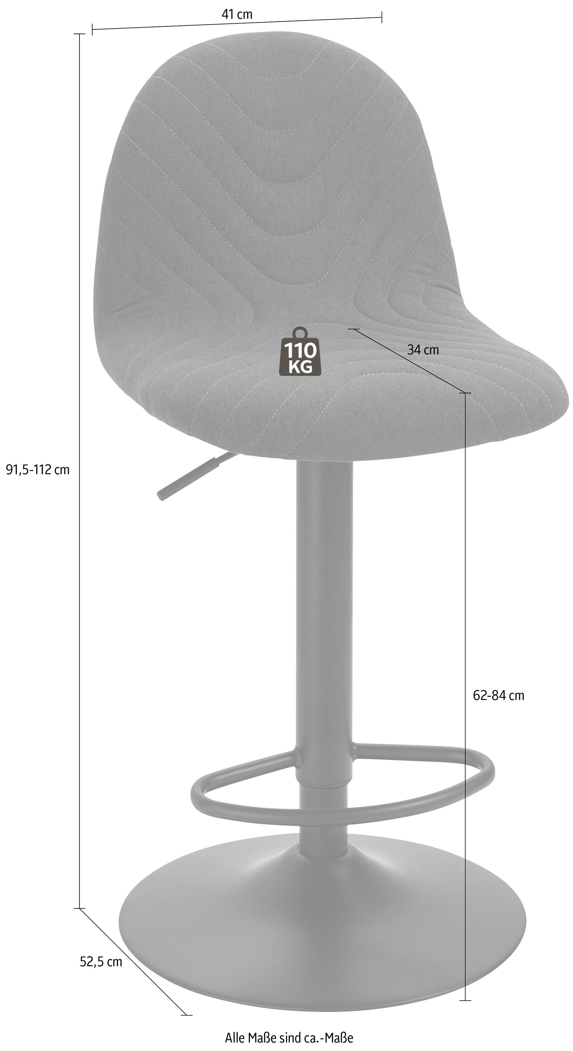 Homexperts Barkruk Circus 2 , draaibaar met hoogteverstelling (2 stuks)