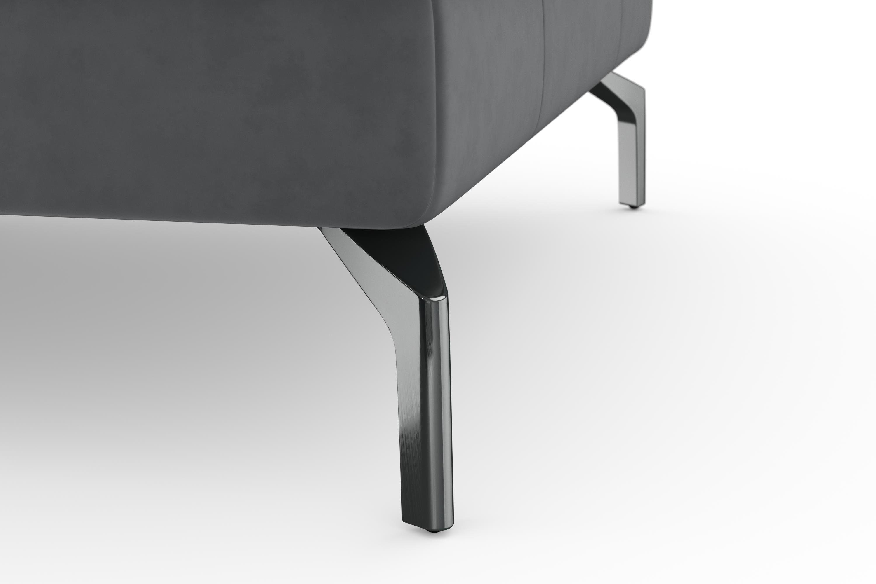 sit&more Hoekbank Bendigo L-vorm inclusief zitdiepteverstelling, bodemvrijheid 15 cm, in 2 pootkleuren