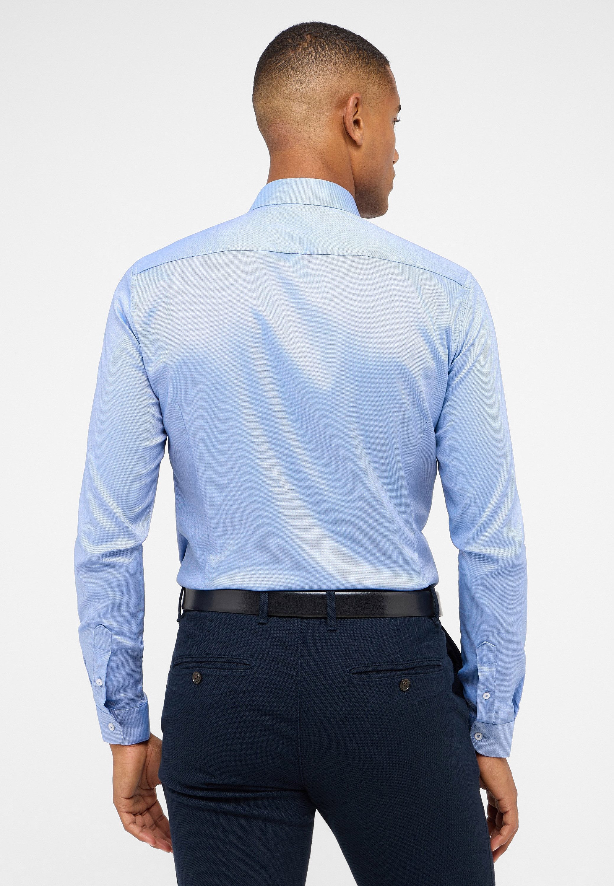 Eterna Overhemd met lange mouwen SUPER SLIM EASY IRON (gemakkelijk te strijken)