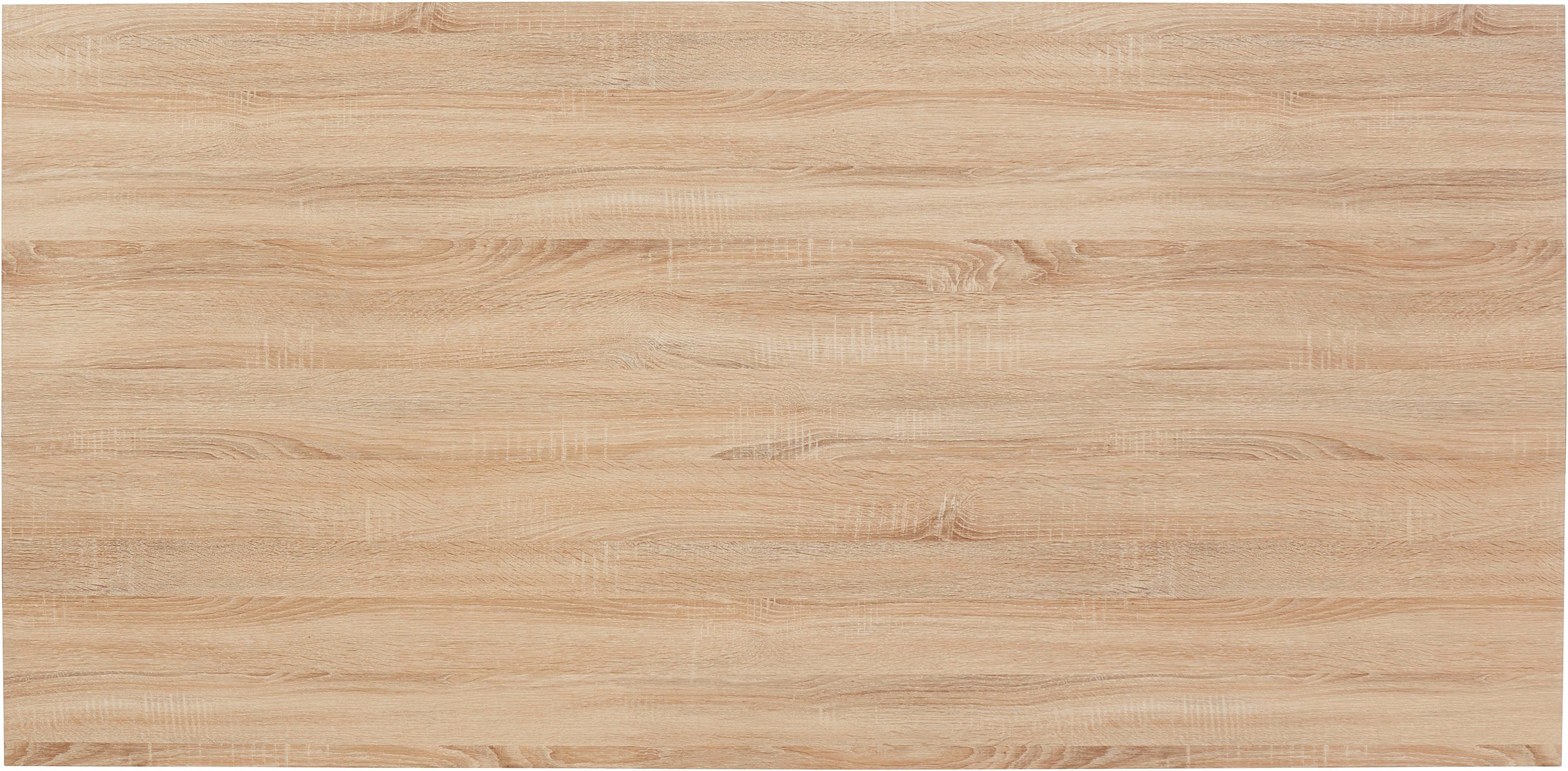 andas Eettafel Hulsig met tafelblad in een hout-look en voelbare structuur, hoogte 76 cm (1 stuk)