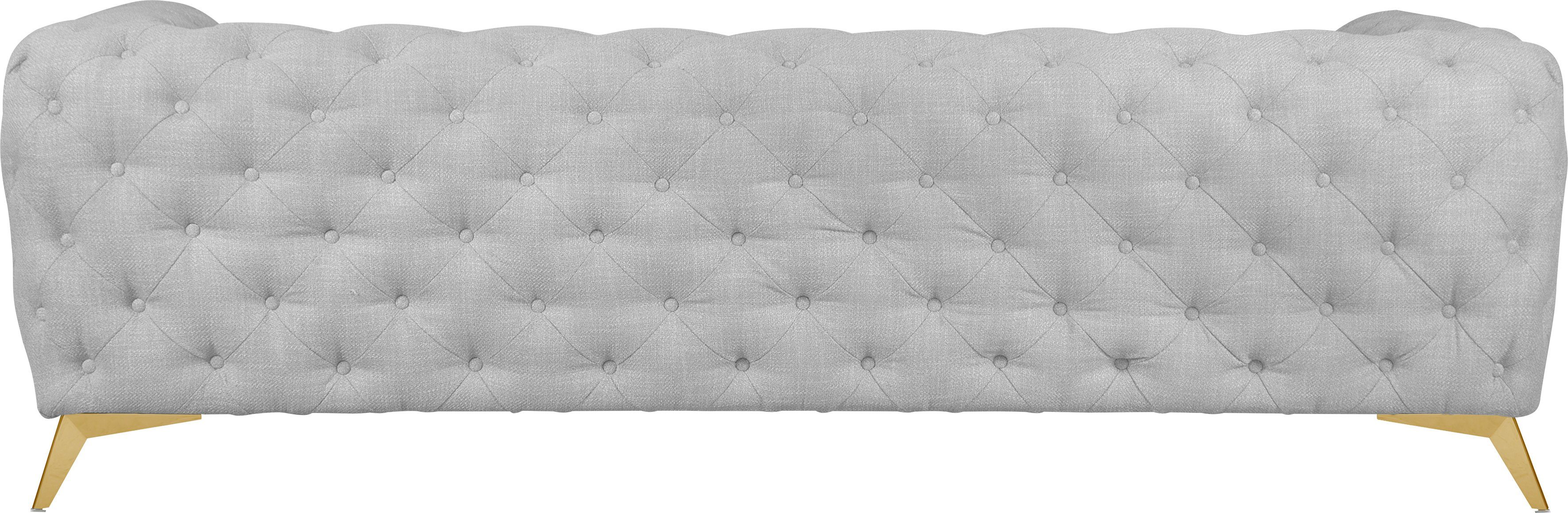 Leonique Chesterfield-bank Glynis luxueuze capitonnage, moderne chesterfield look, kleur van de poten ter keuze