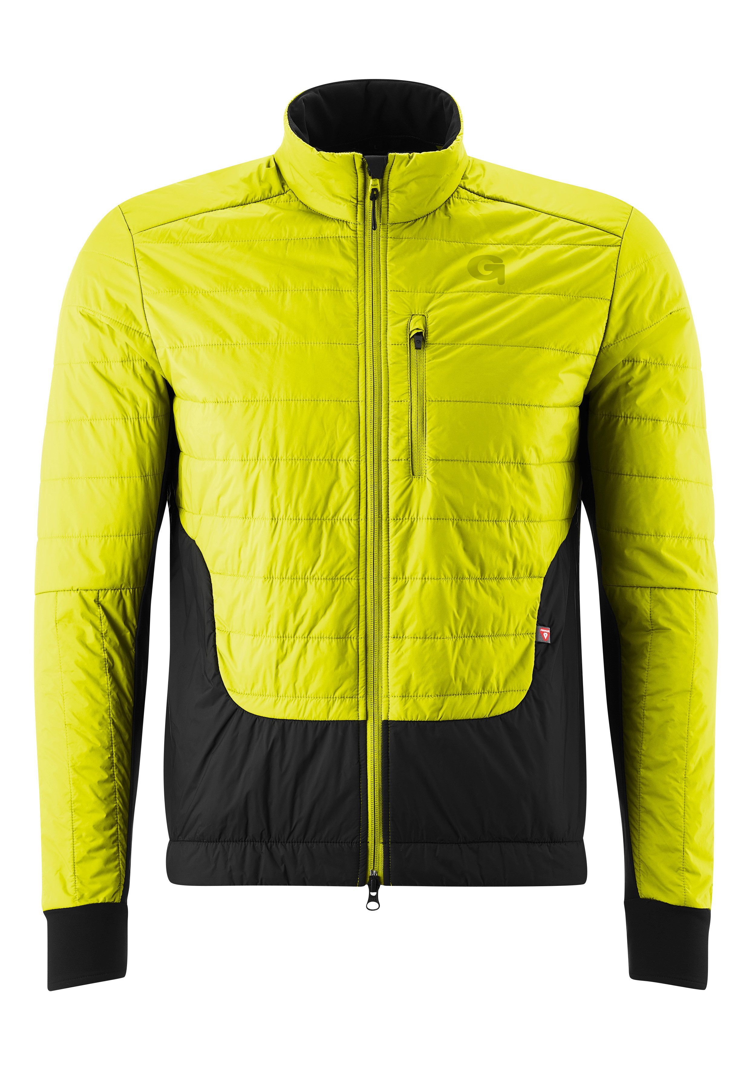 Gonso Fietsjack Trail Jacket Primaloft M Heren fietsjack, warm en ademend Primaloft-jack heren jassen maat S geel