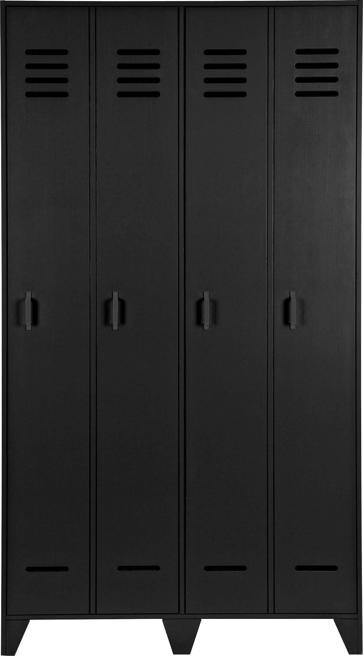 WOOOD Kledingkast Stijn H 187 cm x B 103 cm x D 40 cm garderobekasten zwart