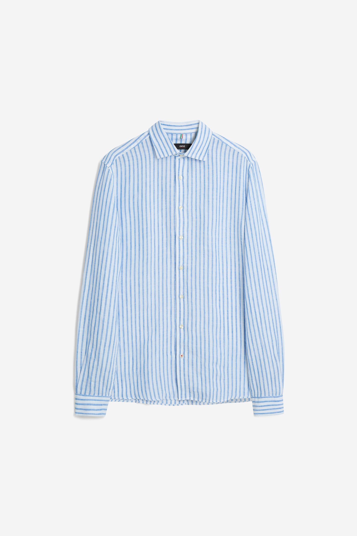 Cinque Overhemd met lange mouwen CISTEVEN van linnen heren overhemden maat XL blauw