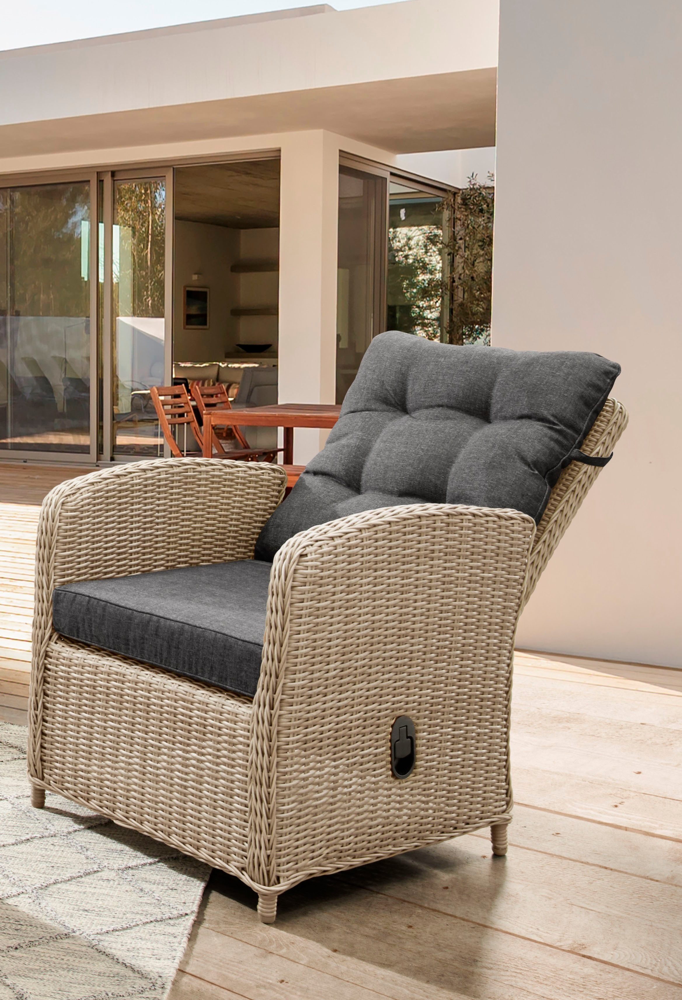 Destiny Tuinset Merano Aluminium, polyrotan (set, 11-delig)