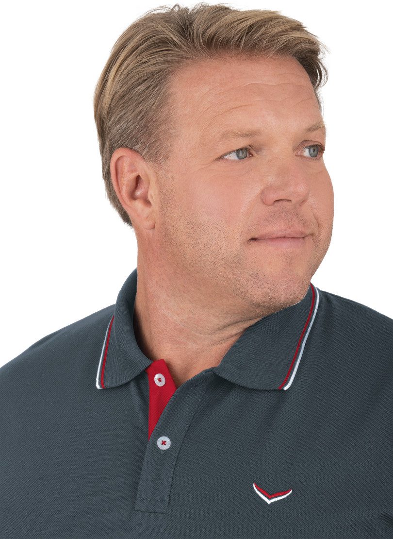 Trigema Poloshirt TRIGEMA slim fit poloshirt (1-delig)