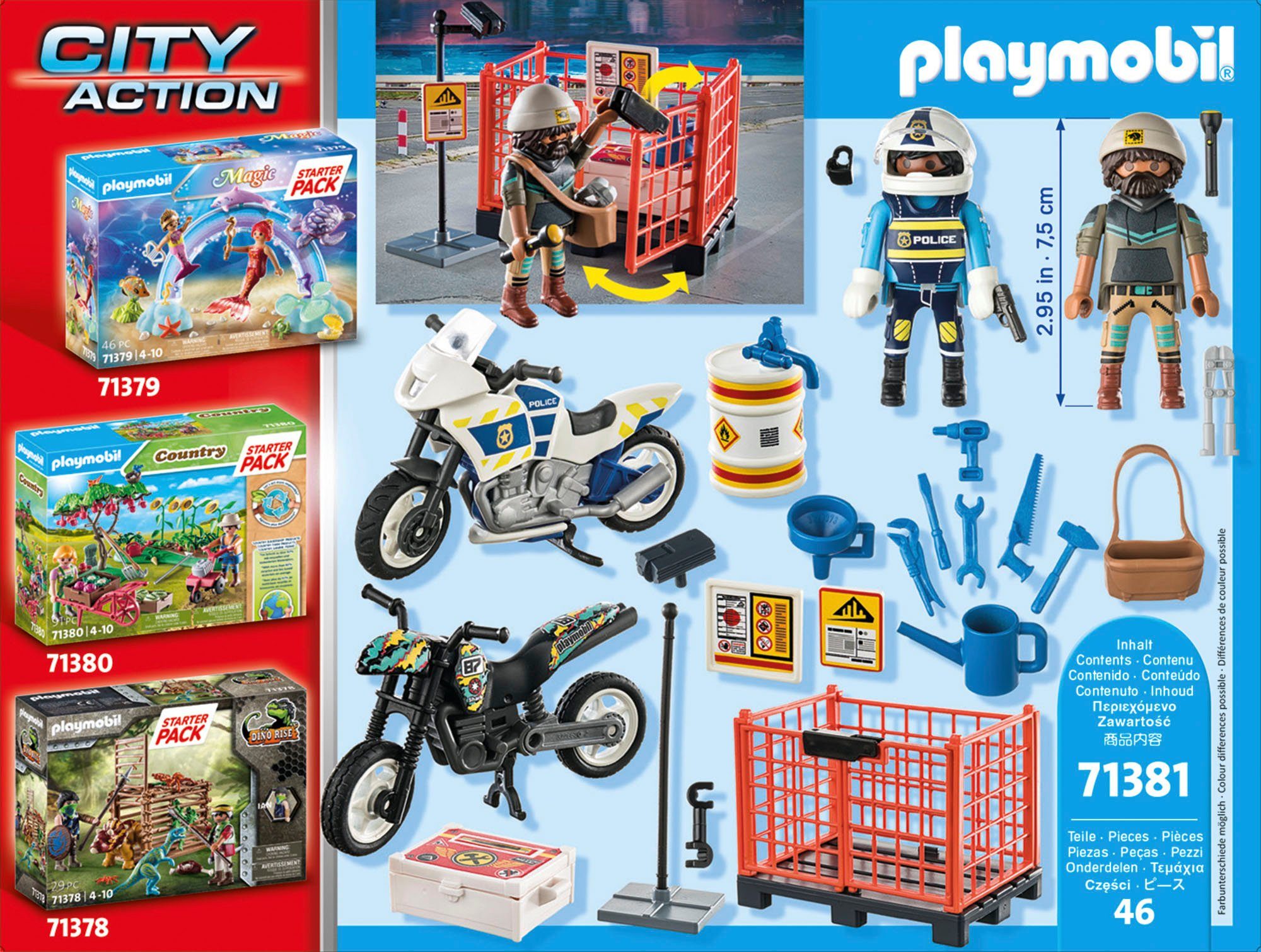 Playmobil® Constructie-speelset Starter Pack, politie (71381), My Action Heroes (46-delig)