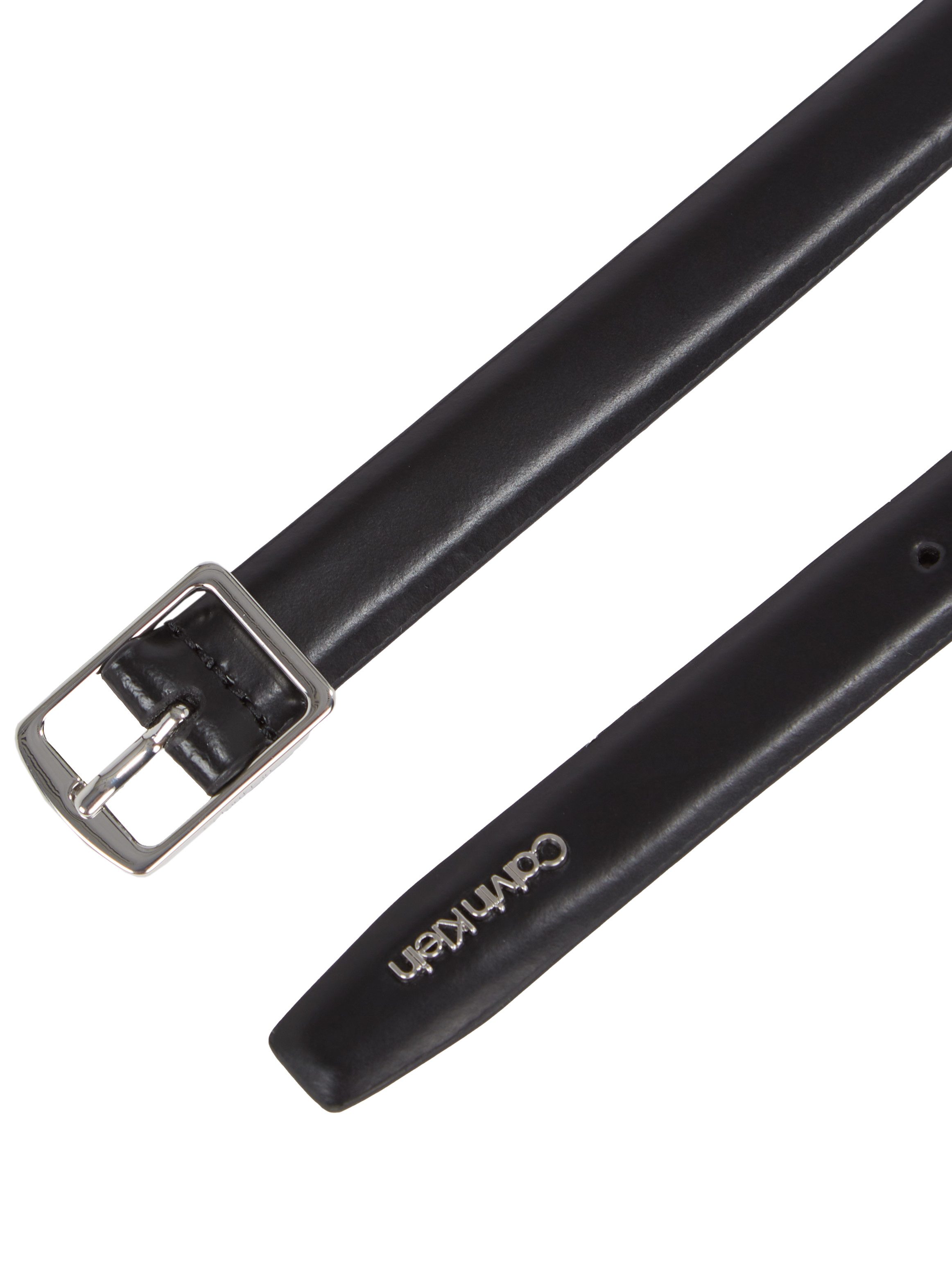Calvin Klein Leren riem SLIM SQUARE BUCKLE BELT 2.0