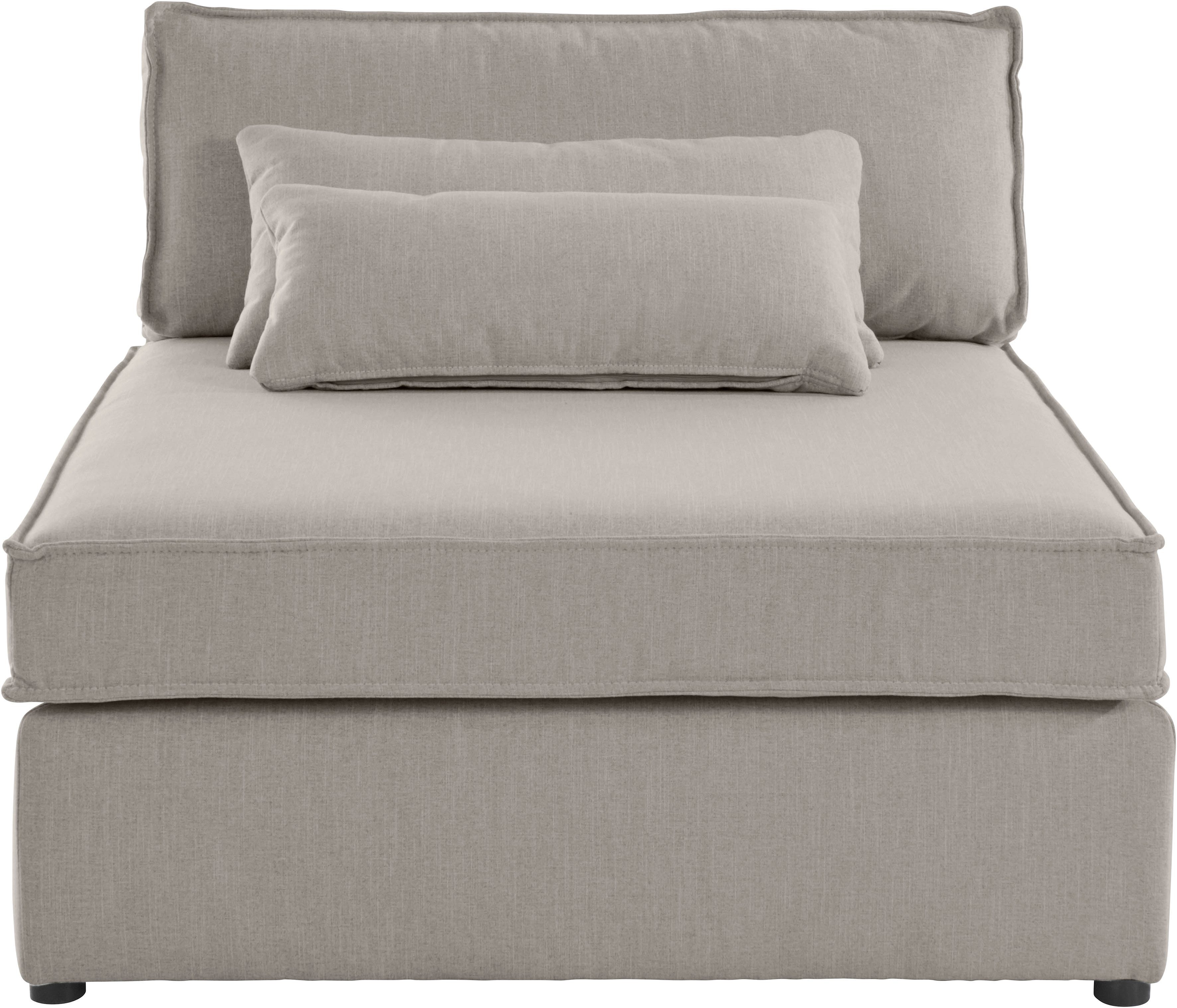RAUM.ID Bank-middenelement Enid Deel van een modulaire bank, stevig zitcomfort, ook in breedribcord
