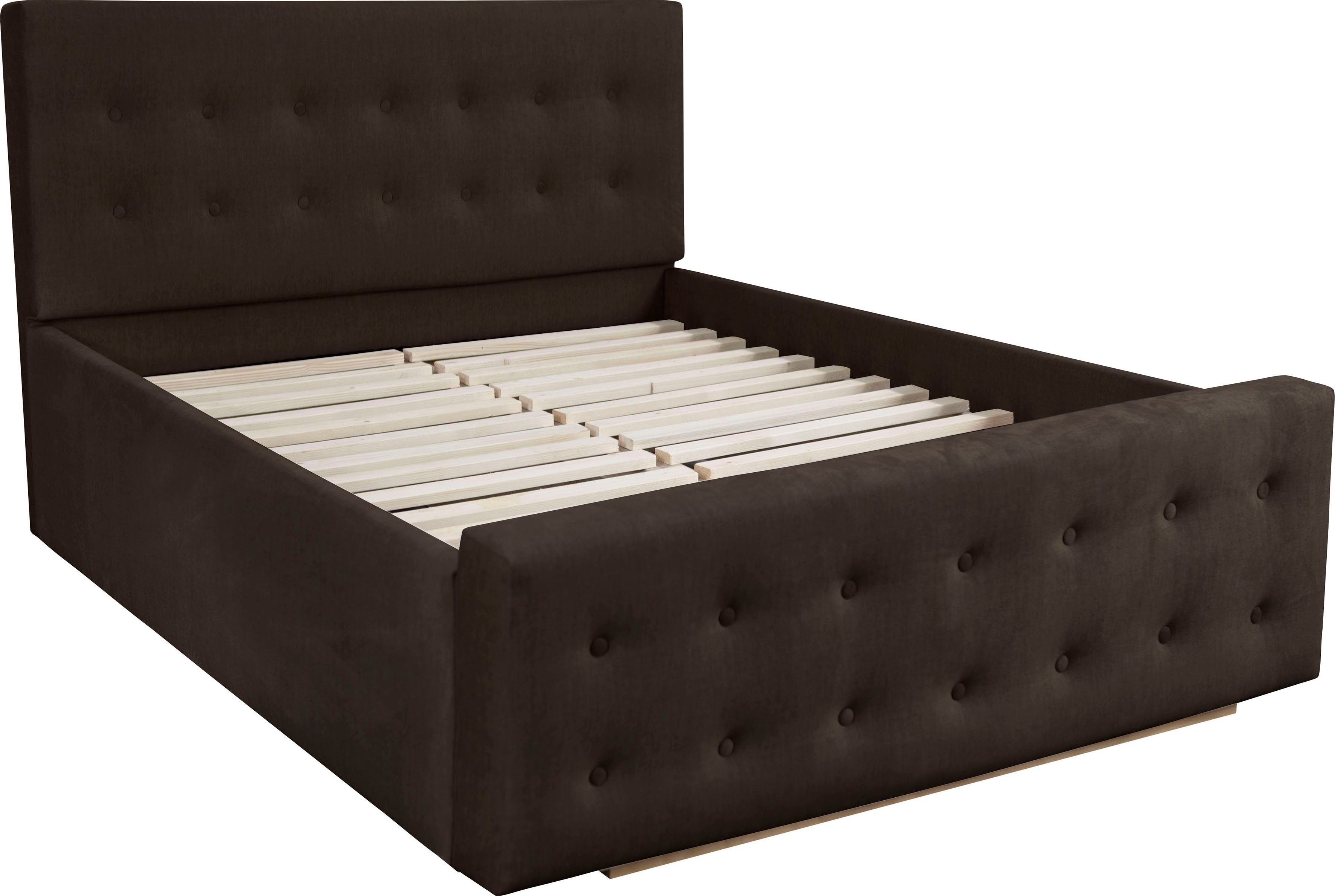 Home affaire Gestoffeerd bed Vaine in 5 breedten, ook in lengte 220 cm, incl. lattenrol