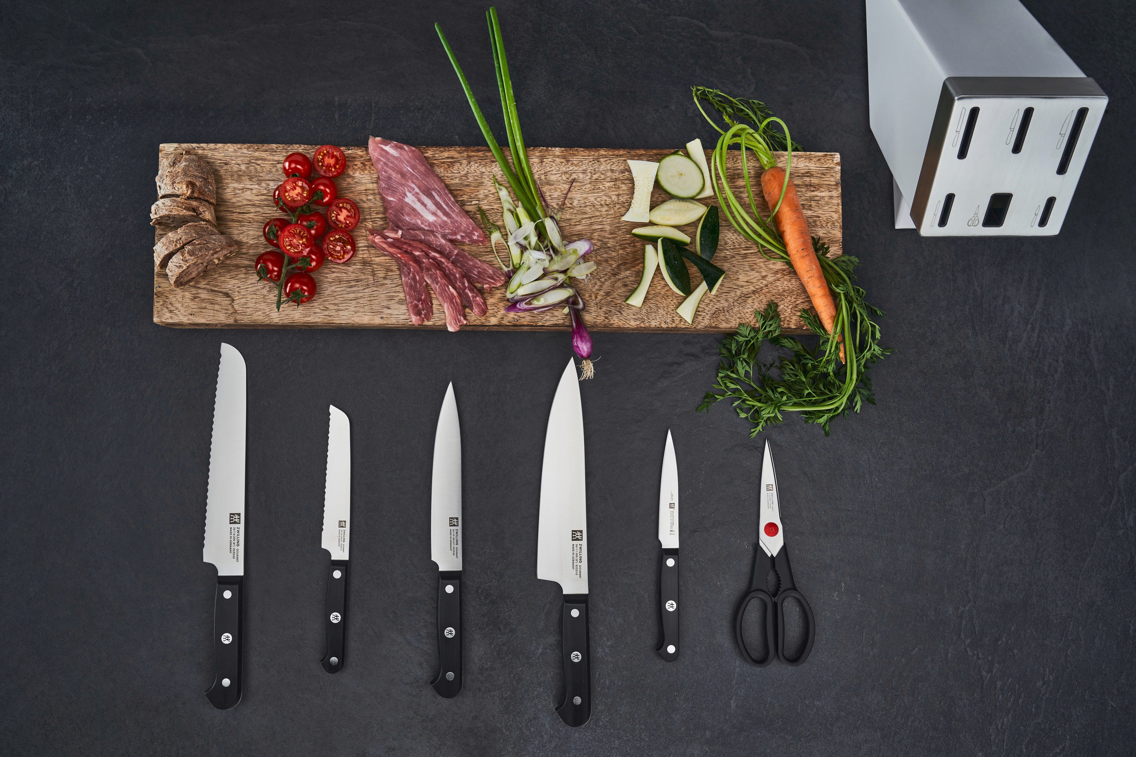 Zwilling Messenblok Gourmet zelfslijpend (set, 7-delig)