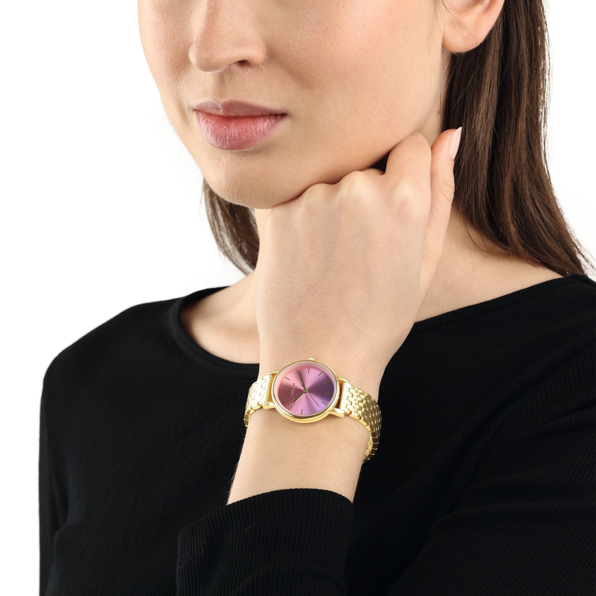 Noelani Kwartshorloge Horloge, dameshorloge, stalen band, analoog