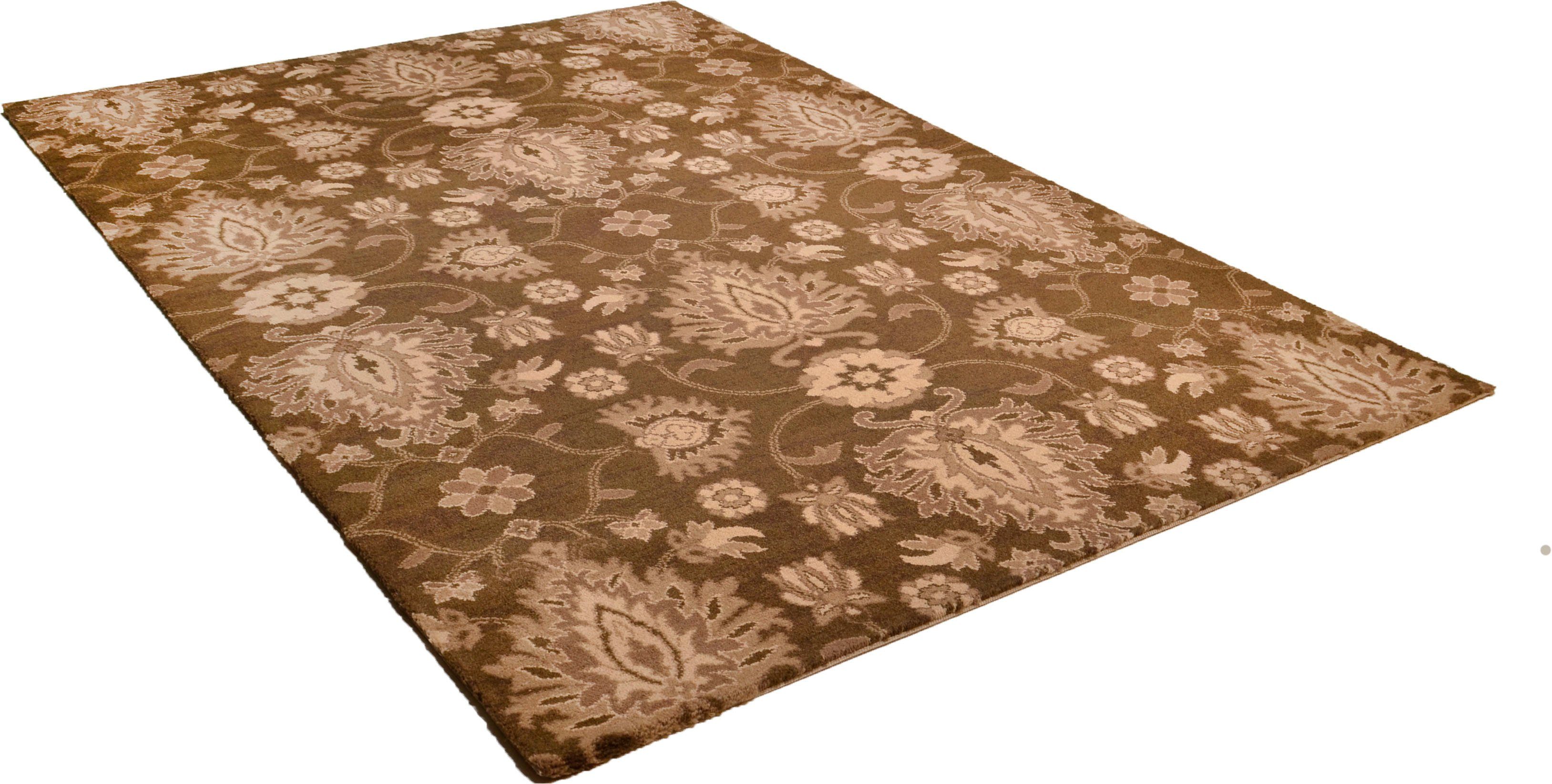 THEKO Vloerkleed Timeless 1 Kortpolig, bloemdesign, 80% scheerwol, woonkamer