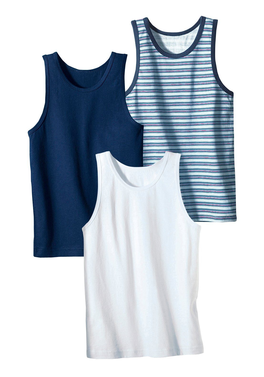 H.I.S Hemd coole uni-strepenmix (set, 3 stuks)