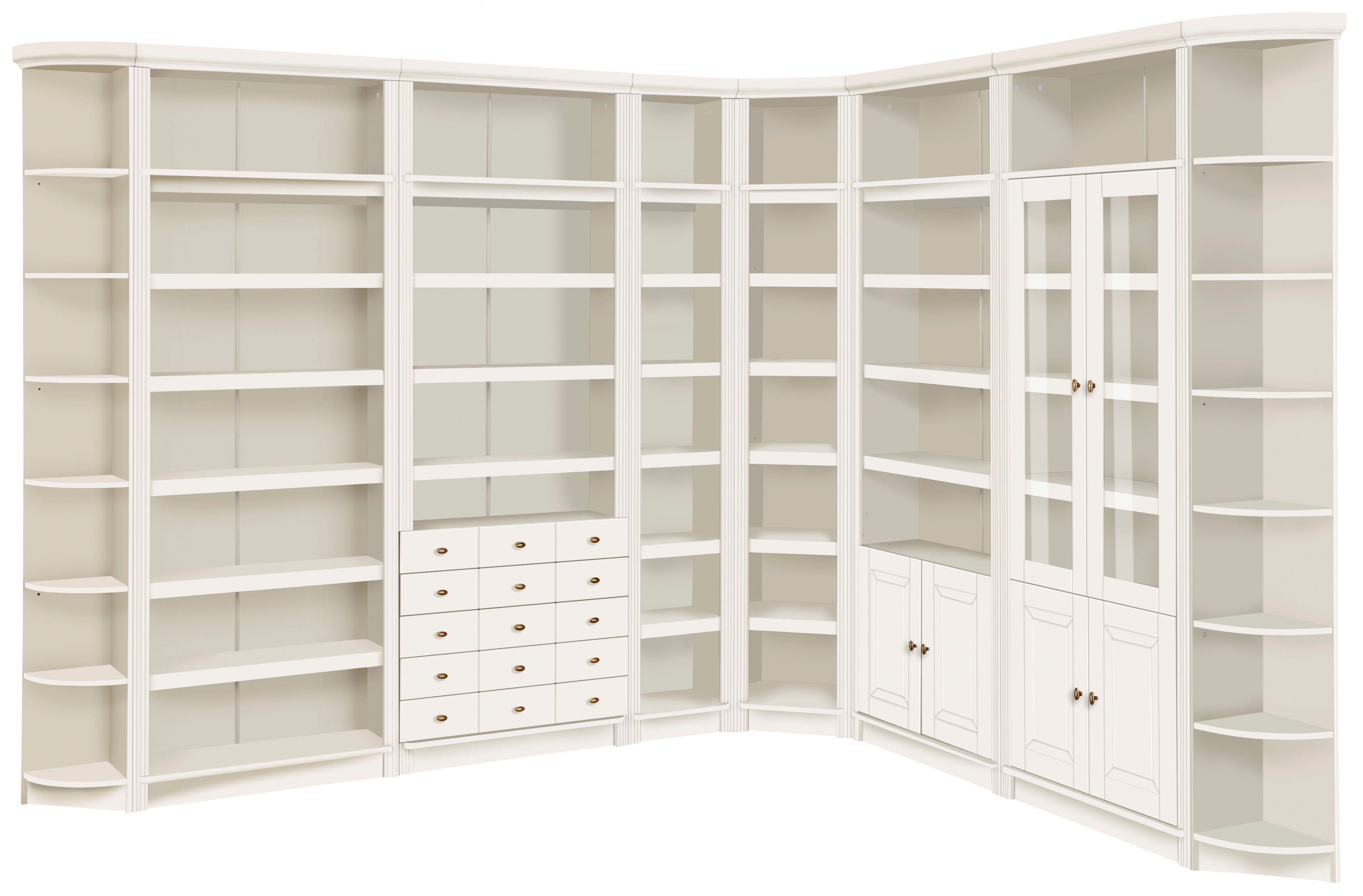 Home affaire Boekenkast Soeren van massief grenen, hoogte 220 cm, met 2 houten deuren, veel bergruimte