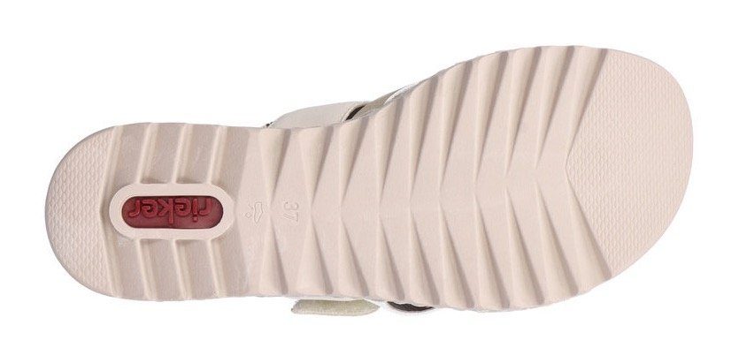 Rieker Slippers , sleehak, zomerschoen, pantoffels met slip-on