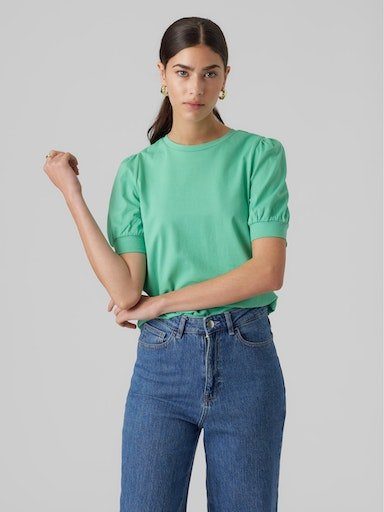 Vero Moda T-shirt VMKERRY 2/4 O-NECK TOP VMA JRS NOOS dames t-shirts maat XL (42) groen