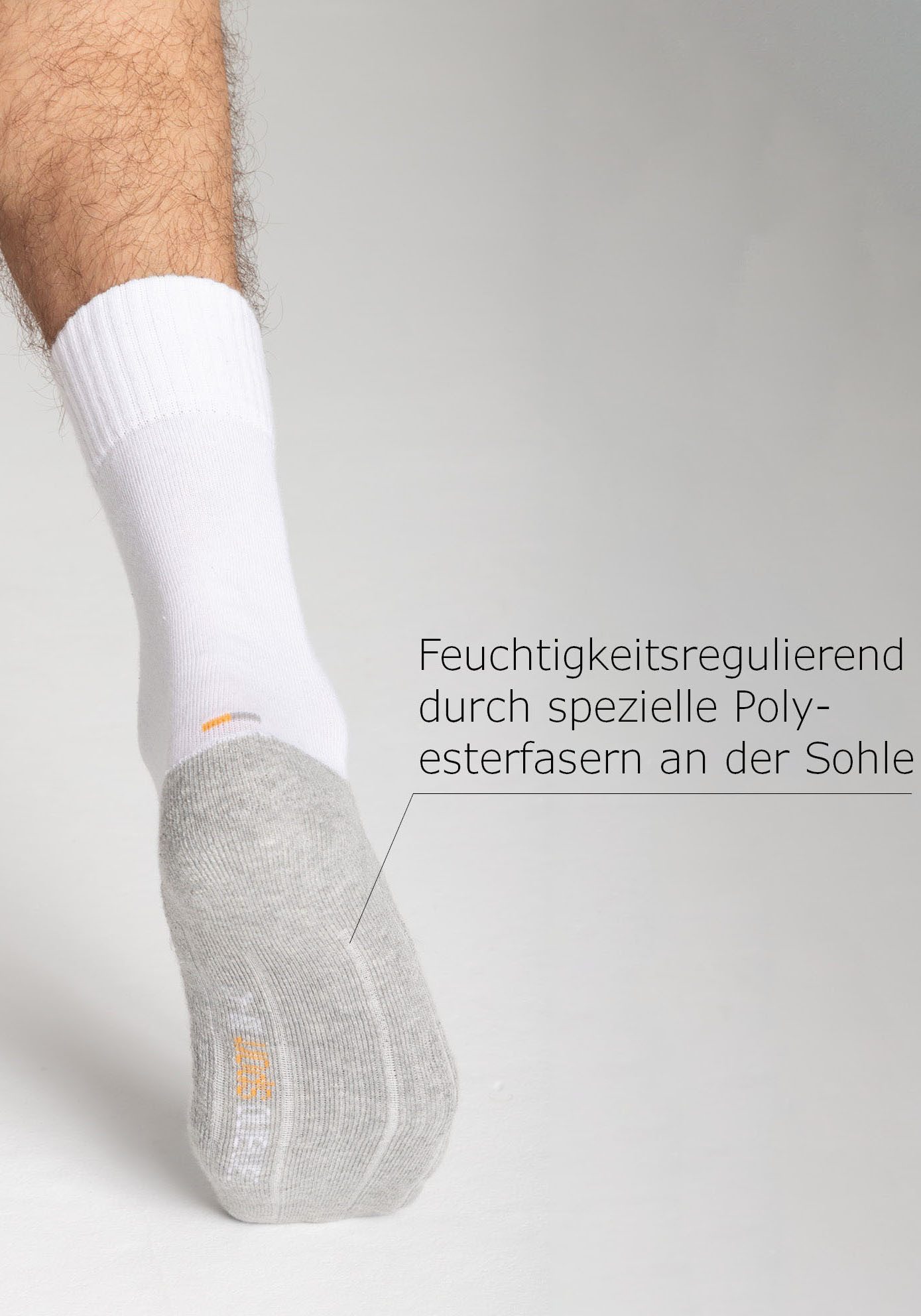 Camano Sportsokken Function met vochtregulerend materiaal (set, 4 paar)