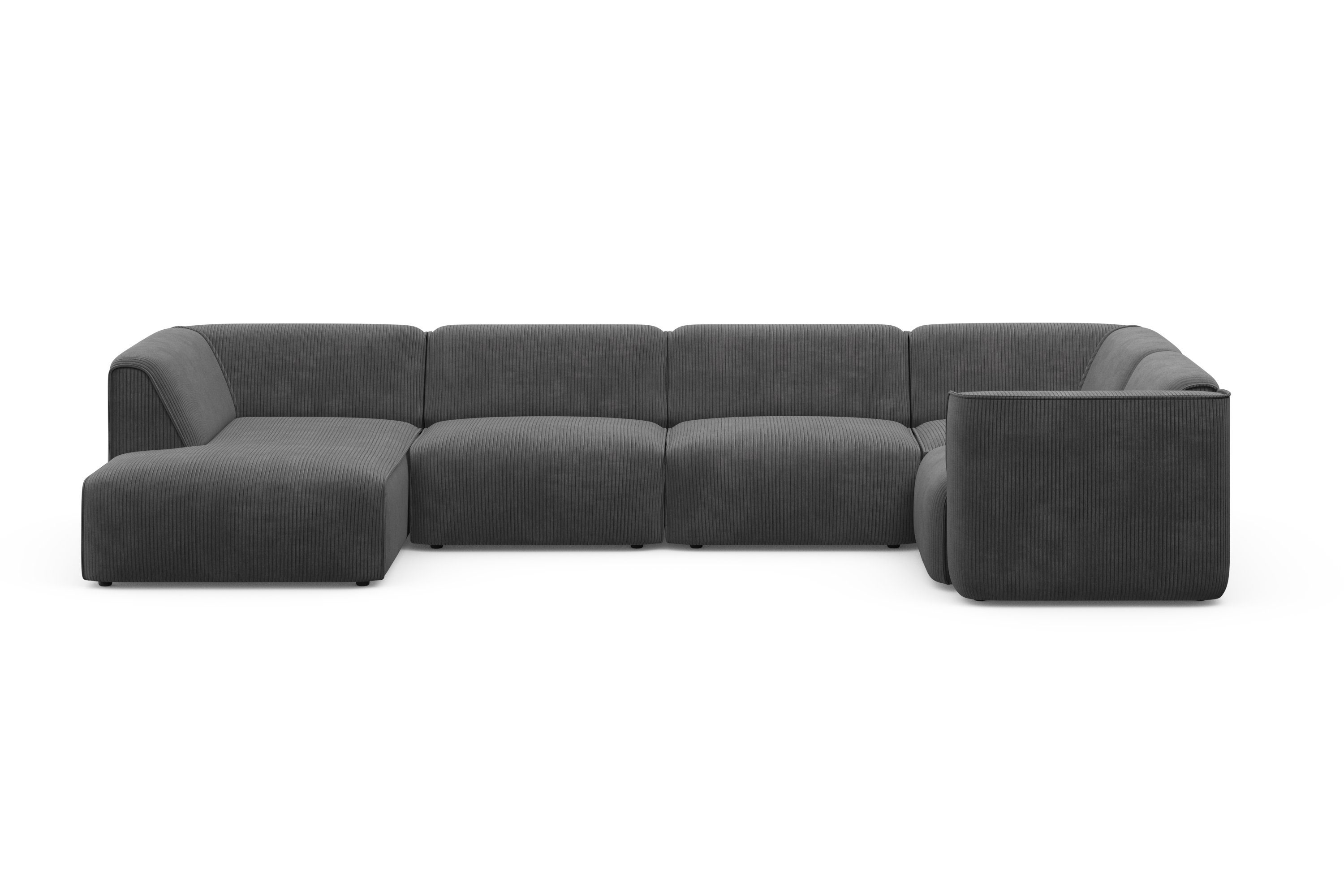 RAUM.ID Zithoek Merid U-vorm, altijd uitbreidbaar met modules, B/D/H: 367/206/70 cm
