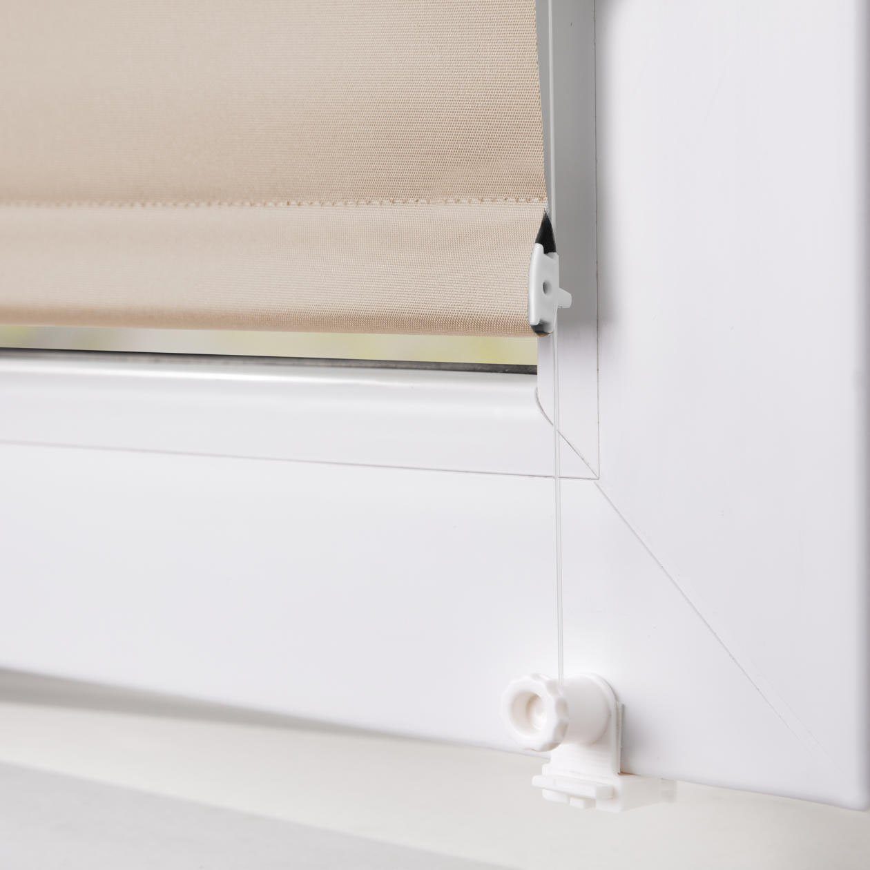 LICHTBLICK Rolgordijn met zijbediening Uni Rollo met klemsteun en kleurlaag - voor ramen en deuren, klemmfix (1 stuk)