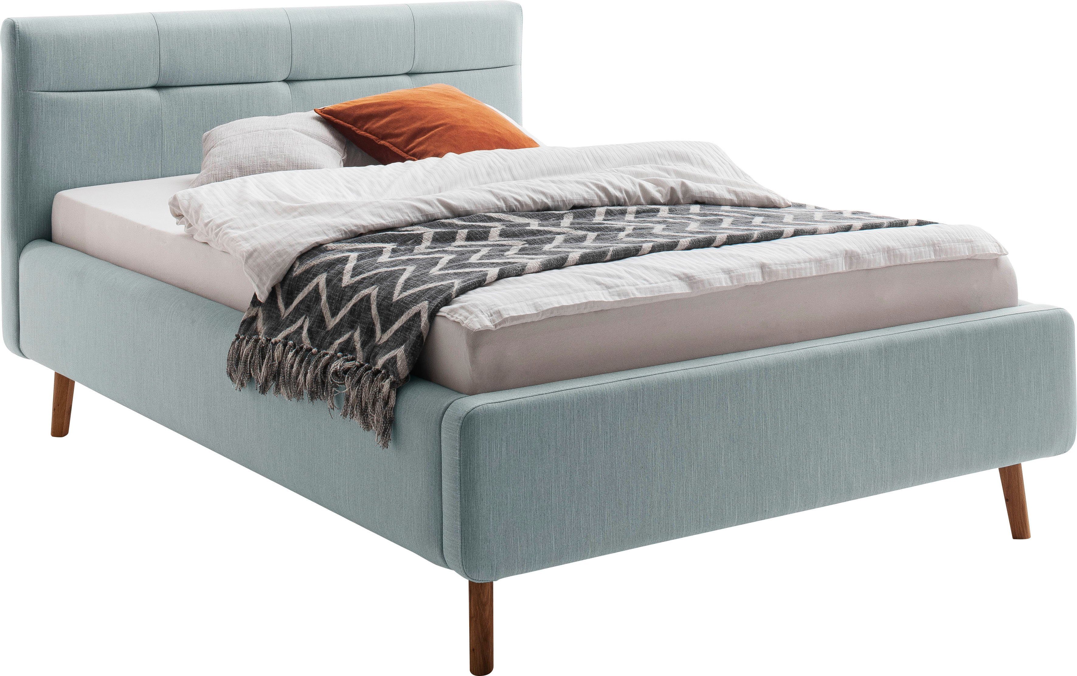 meise.möbel Gestoffeerd bed Lotte met lattenbodem en bedkist
