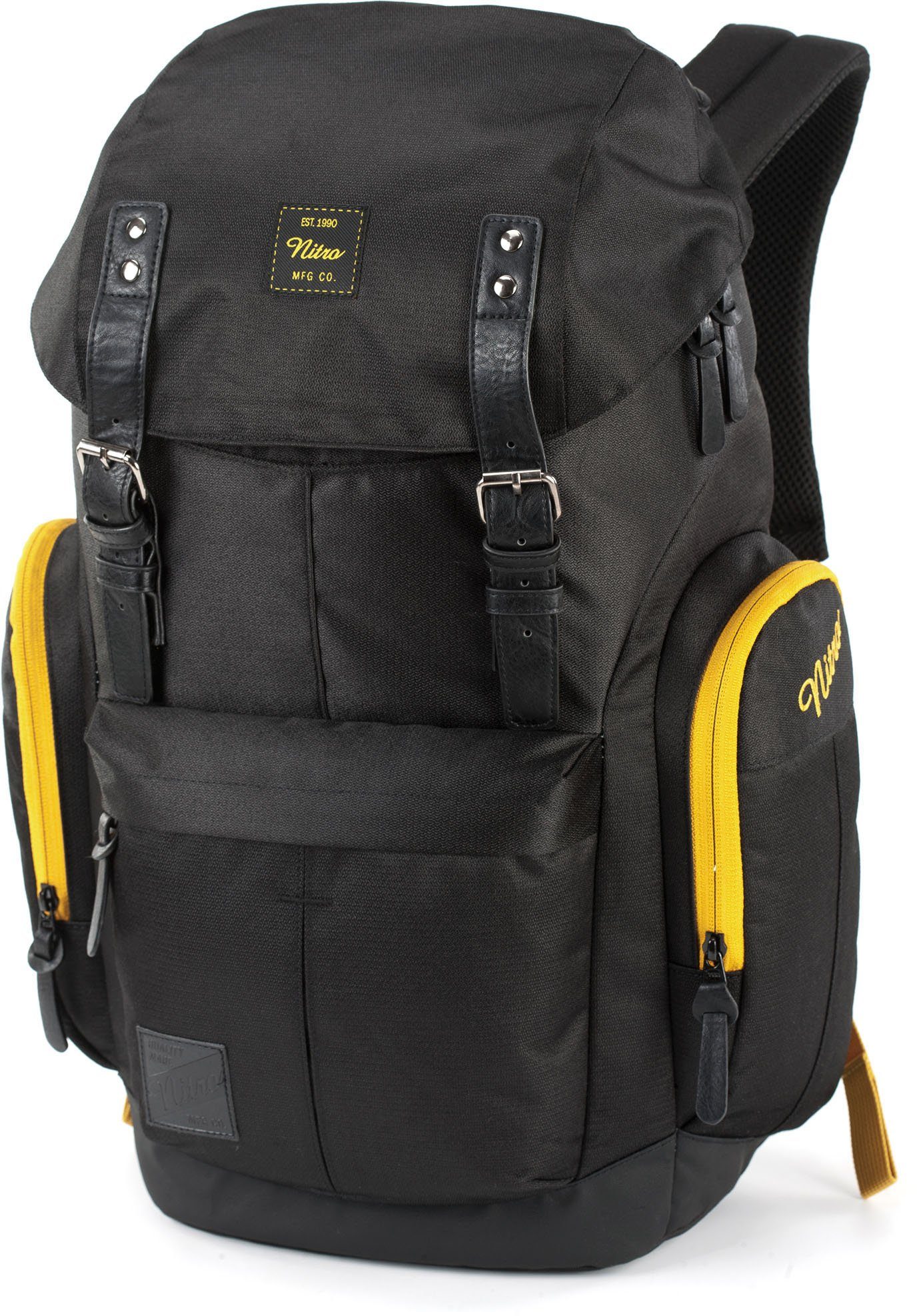 NITRO Vrijetijdsrugzak Daypacker met laptopvak, schoolrugzak, wandelaarsrugzak of streetpack