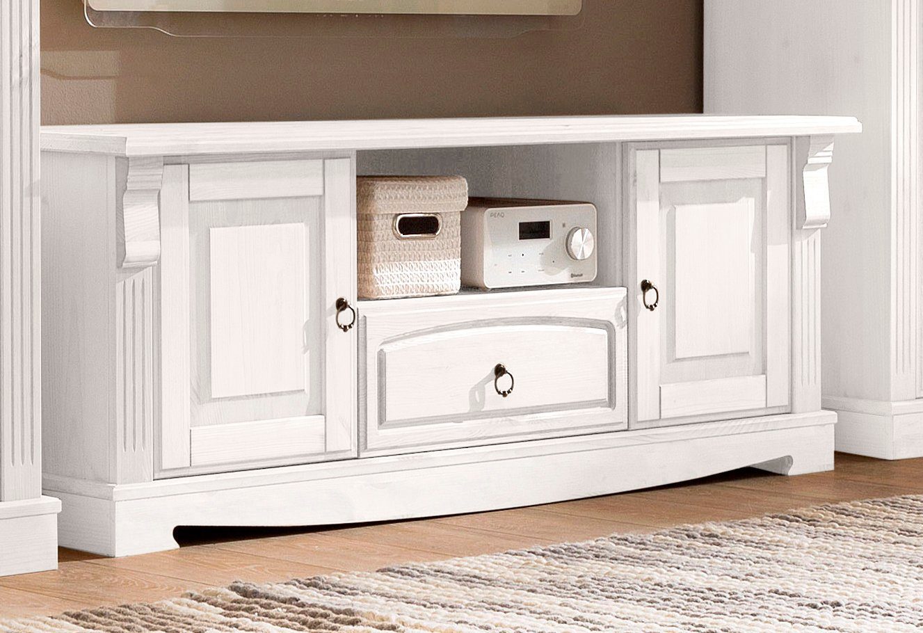 Home affaire Tv-meubel ANNA Breedte 140 cm, 2 deuren, met 1 lade, van massief grenen, FSC®