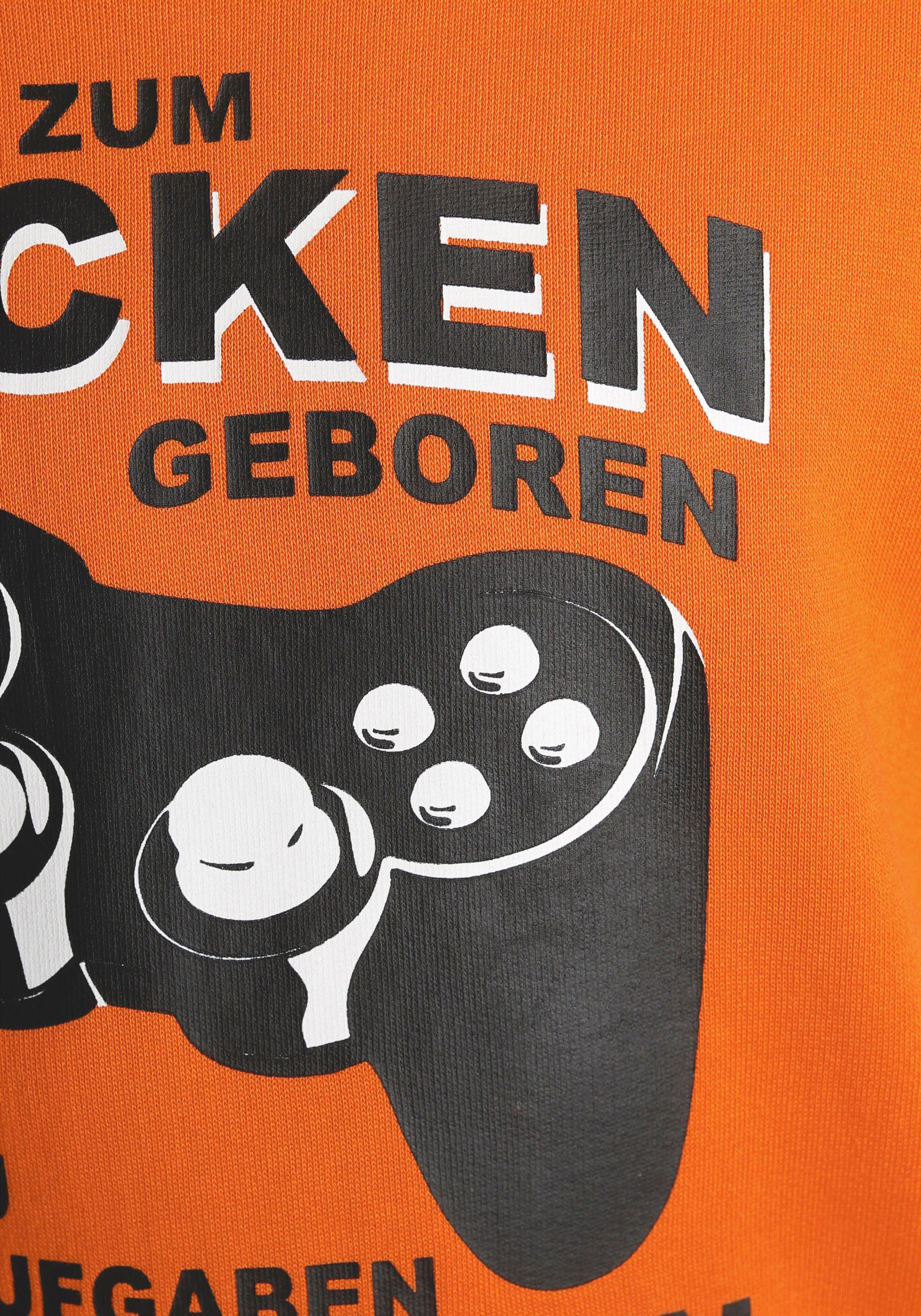 KIDSWORLD Hoodie Voor ZOCKER Lange mouwen, met ribboordjes, bedrukt, ronde hals