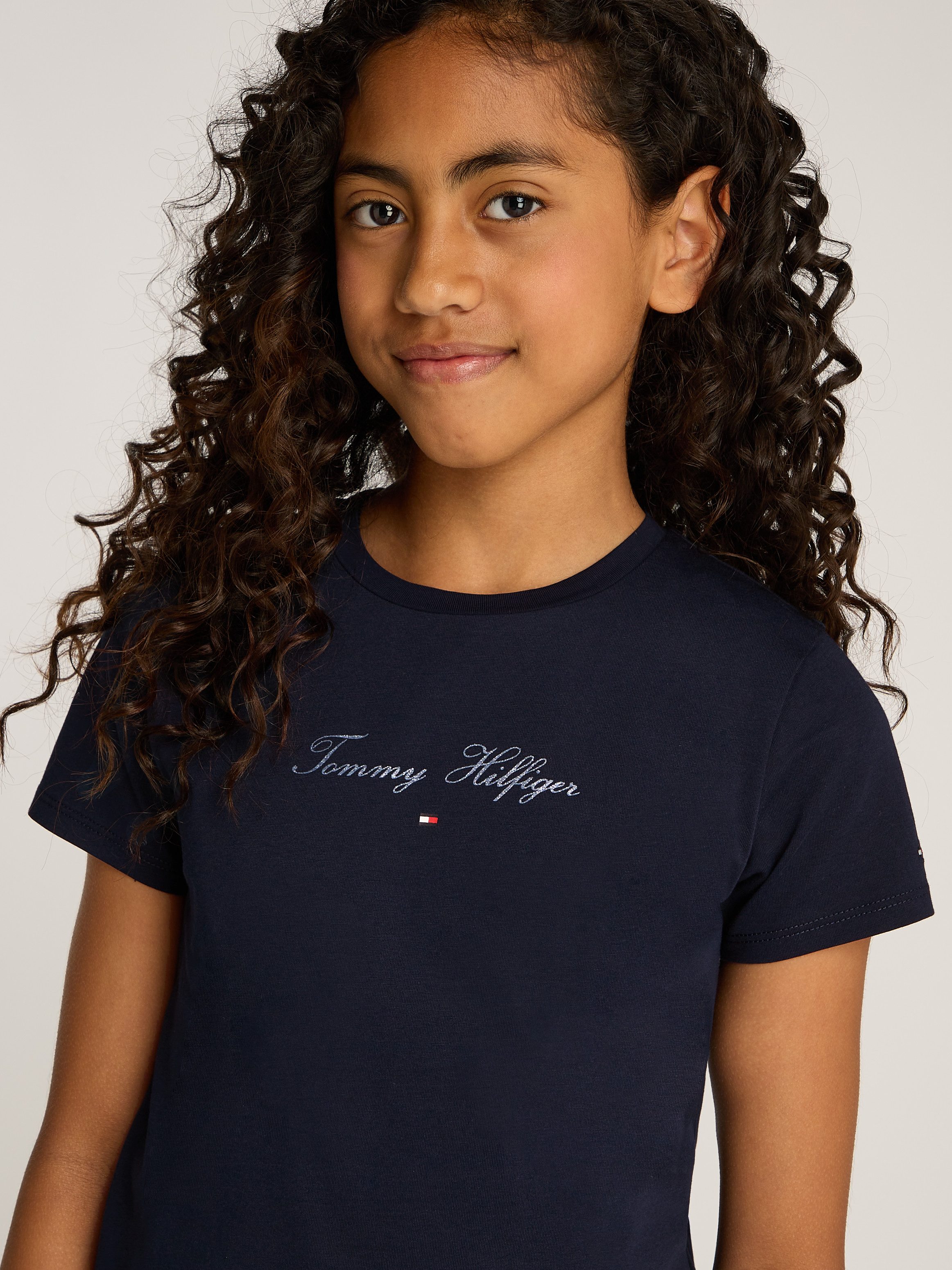 Tommy Hilfiger T-shirt met glinsterend opschrift