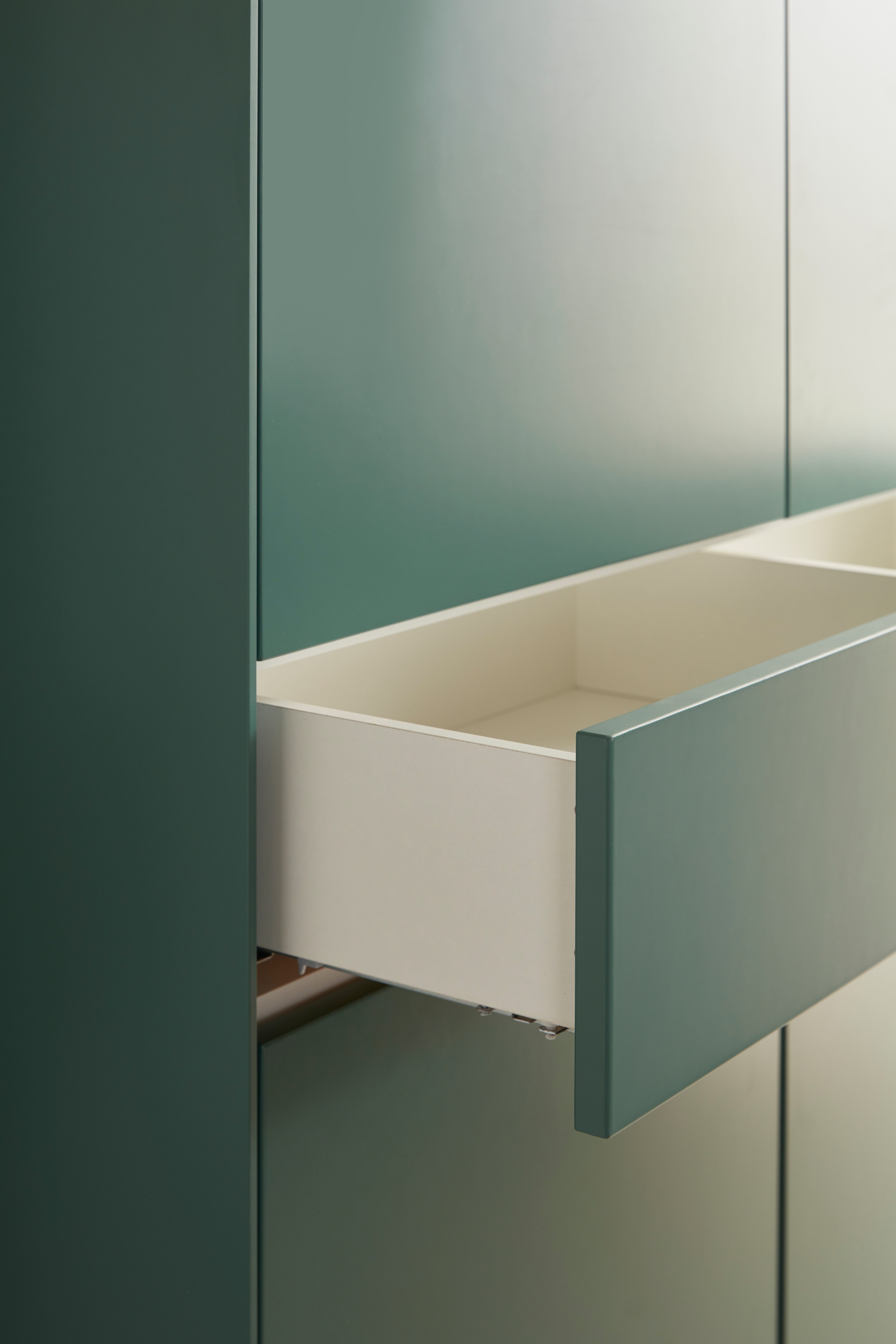 LeGer Home by Lena Gercke Highboard Essentials Hoogte: 144 cm, MDF gelakt, push-to-open functie