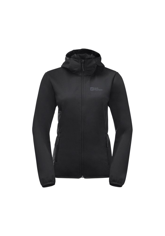 Jack Wolfskin Softshell-jack WINDHAIN HOODY W