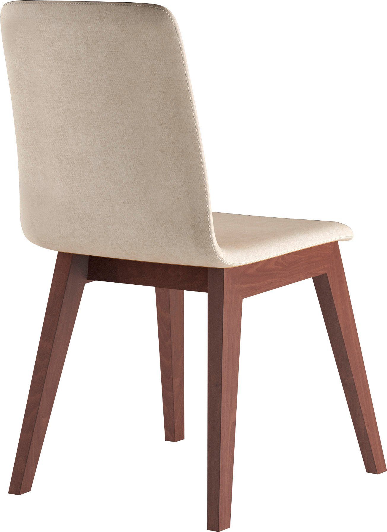 INOSIGN Stoel Sandy met verschillende stoelpootkleuren en kleurvarianten, zithoogte 47 cm (2 stuks)