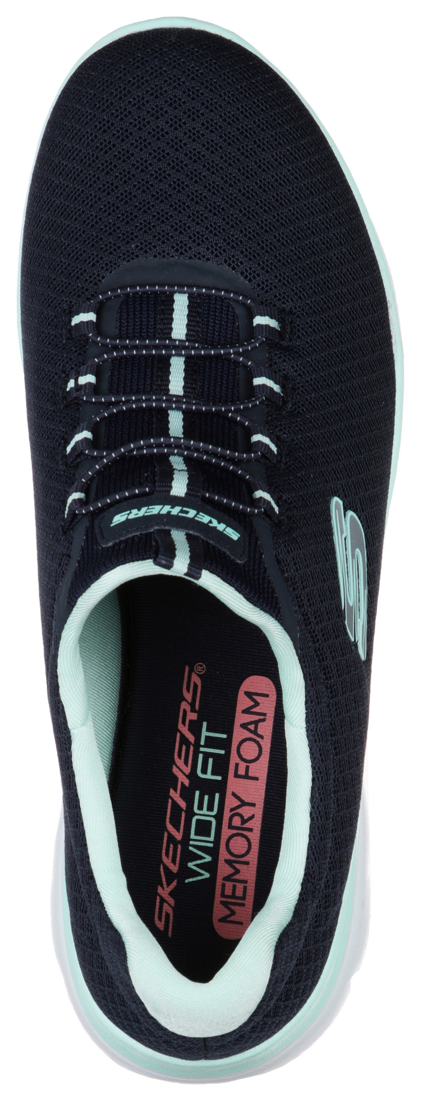Skechers Slip-on sneakers Summits Vrijetijdsschoen, comfortabele schoen met schokabsorberende tussenzool